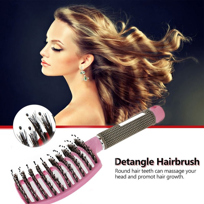 Hairbrush Anti Klit Brushy Haarborstel Women Detangler Hair Brush Bristle Nylon Scalp Massage Teaser Hair Brush Comb - pokemabb96c4f0eede001f237a7f018ab8946e
