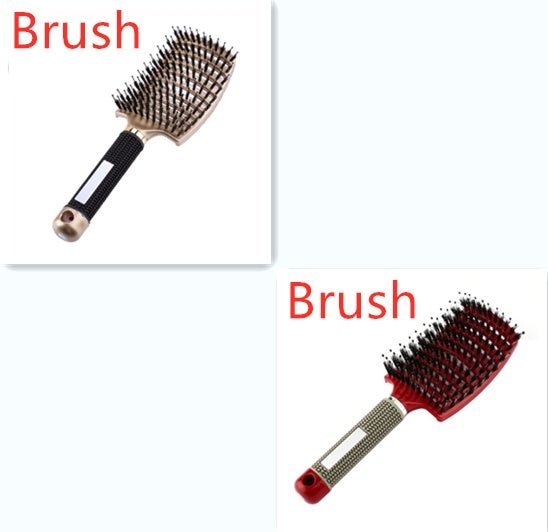 Hairbrush Anti Klit Brushy Haarborstel Women Detangler Hair Brush Bristle Nylon Scalp Massage Teaser Hair Brush Comb - pokemad9aa76a2ce32d6f7035540f1cbf91dab
