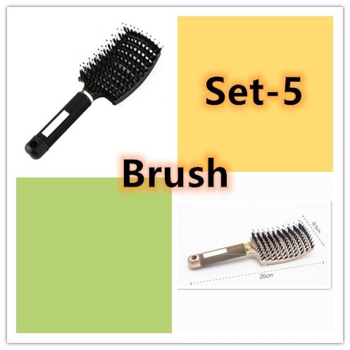 Hairbrush Anti Klit Brushy Haarborstel Women Detangler Hair Brush Bristle Nylon Scalp Massage Teaser Hair Brush Comb - pokema8c248c897d1d89cdcc442c08733039c0