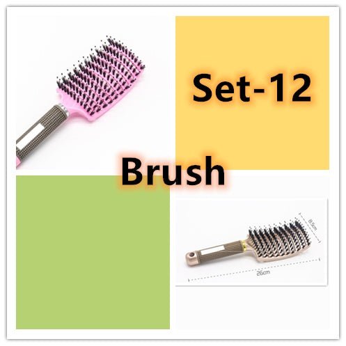 Hairbrush Anti Klit Brushy Haarborstel Women Detangler Hair Brush Bristle Nylon Scalp Massage Teaser Hair Brush Comb - pokemaae67ac604bb70aec5c6356e976e9a191