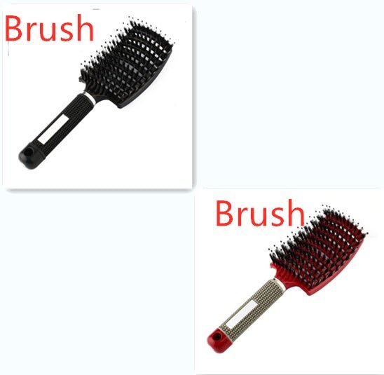 Hairbrush Anti Klit Brushy Haarborstel Women Detangler Hair Brush Bristle Nylon Scalp Massage Teaser Hair Brush Comb - pokema66c5eb6e2bd25828947f6764d0943a14