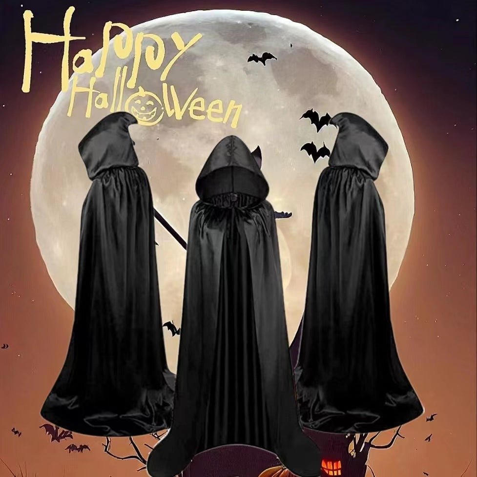 Halloween Cloak Costumes Wizard Cloak For Children Hooded Capes Mantle Black Party Decoration - pokemaa5ff5b4bd20ee5cdfed72a57062cf6c0