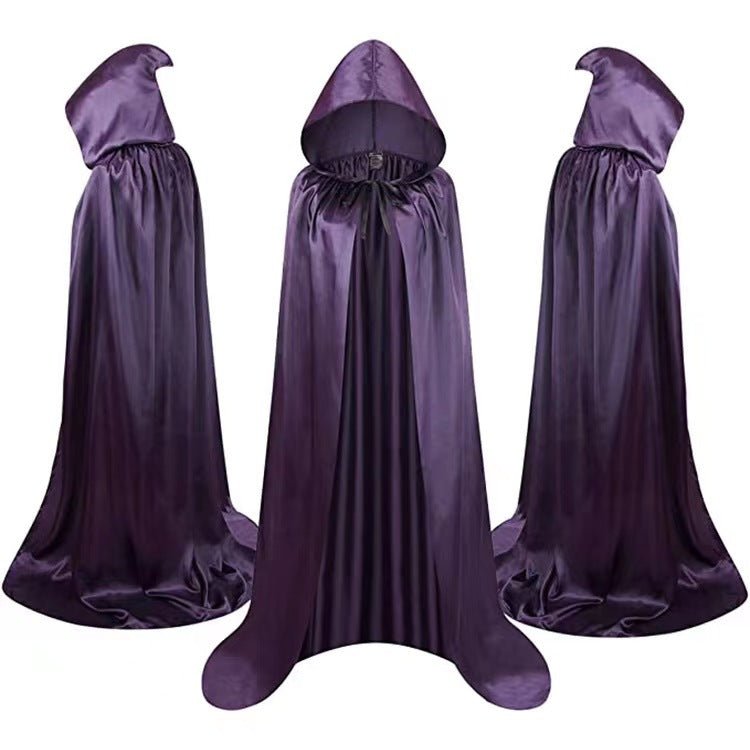 Halloween Cloak Costumes Wizard Cloak For Children Hooded Capes Mantle Black Party Decoration - pokema3014c74e65e67711858f6497b0a703a3