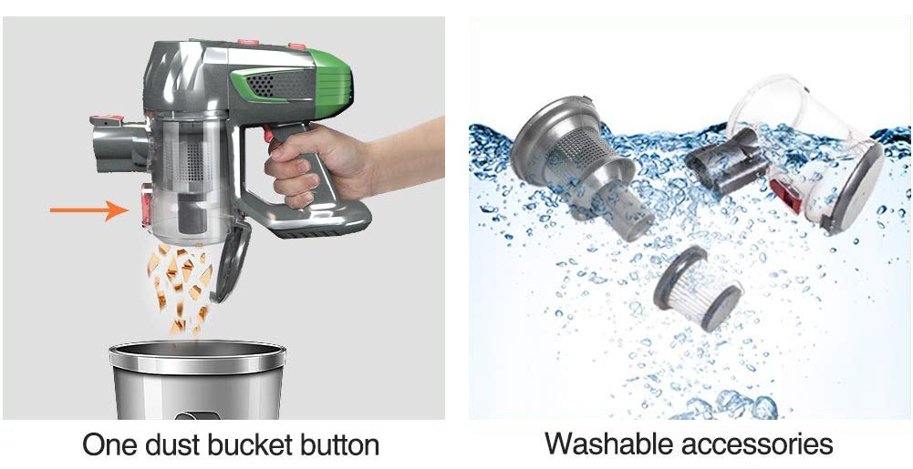 Handheld Wireless Vaccum Cleaner With Foldable Tube - pokema97304296e396c74ab4663075f0b9b967