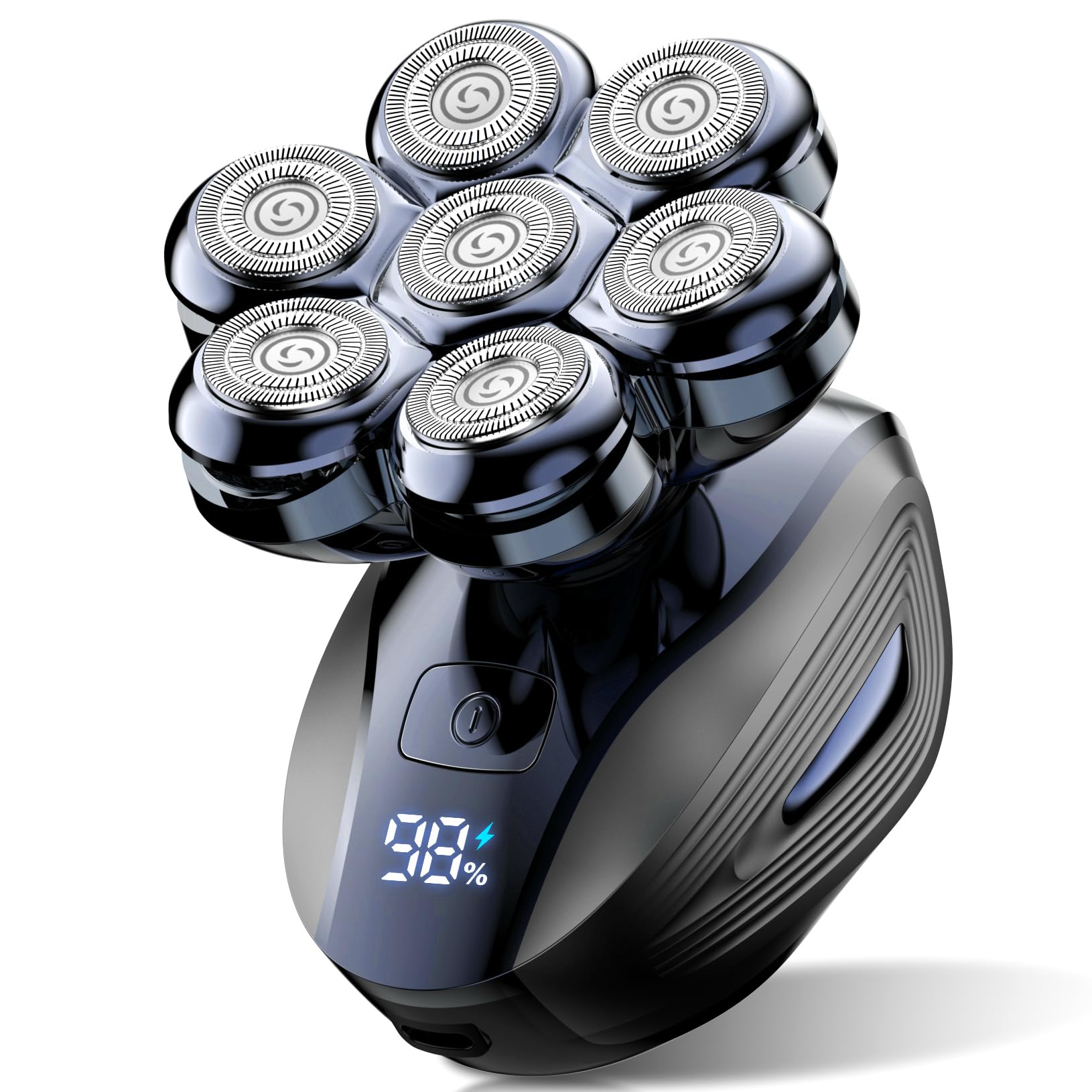 Head Shavers for Bald Men: Upgraded Detachable Head Shaver - IPX7 Waterproof Wet or Dry Electric Razor for Men - 7D LED Display Rechargeable Shaving Grooming Kit with Type-C Charge (Olive Green) - pokemaHead Shavers for Bald Men: Upgraded Detachable Head Shaver - IPX7 Waterproof Wet or Dry Electric Razor for Men - 7D LED Display Rechargeable Shaving Grooming Kit with Type-C Charge (Olive Green)