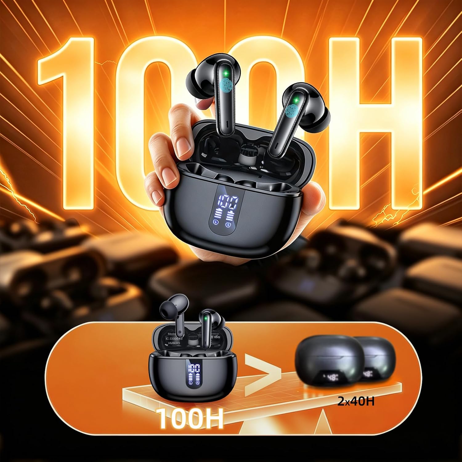 Headphones Bluetooth 6.0 Wireless Earbuds, HiFi Ear Buds, Air Pro 4, 3g Lite Earphones ENC Noise Cancelling and AI Chip Wireless Headphones, IP7 for iPhone Samsung Google Android iPad Adults Student - pokemaHeadphones Bluetooth 6.0 Wireless Earbuds, HiFi Ear Buds, Air Pro 4, 3g Lite Earphones ENC Noise Cancelling and AI Chip Wireless Headphones, IP7 for iPhone Samsung Google Android iPad Adults Student