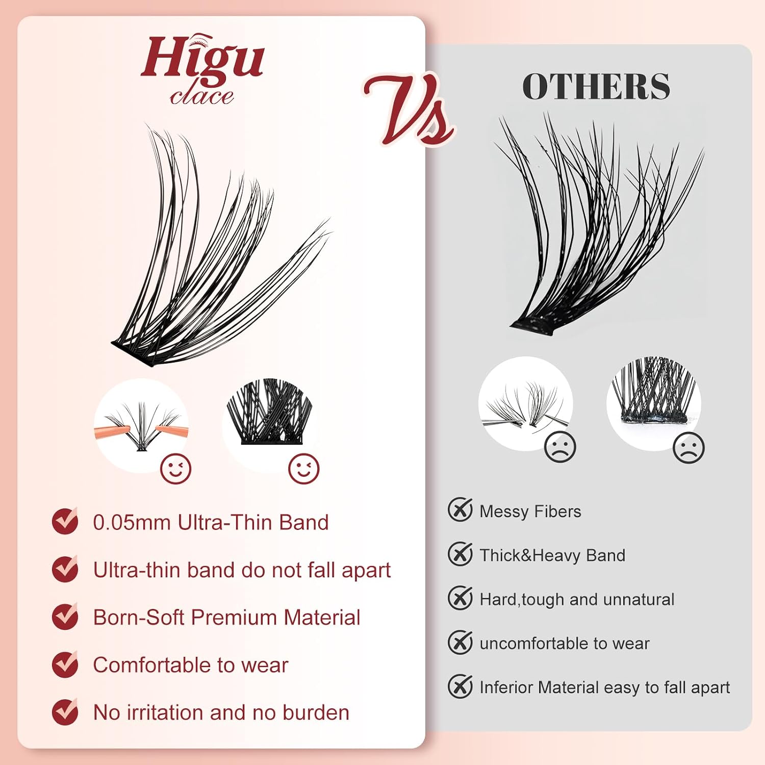 Higu clace Lash-Clusters-Kit 580pcs Eyelash Clusters 6 Styles Mixed 10-18MM,Natural Lash Extension Kit with Bond and Tweezer, Easy to Use, Can DIY at Home,for Daily Wear(30D+40D+50D+60D+80D+100D) - pokemaHigu clace Lash-Clusters-Kit 580pcs Eyelash Clusters 6 Styles Mixed 10-18MM,Natural Lash Extension Kit with Bond and Tweezer, Easy to Use, Can DIY at Home,for Daily Wear(30D+40D+50D+60D+80D+100D)