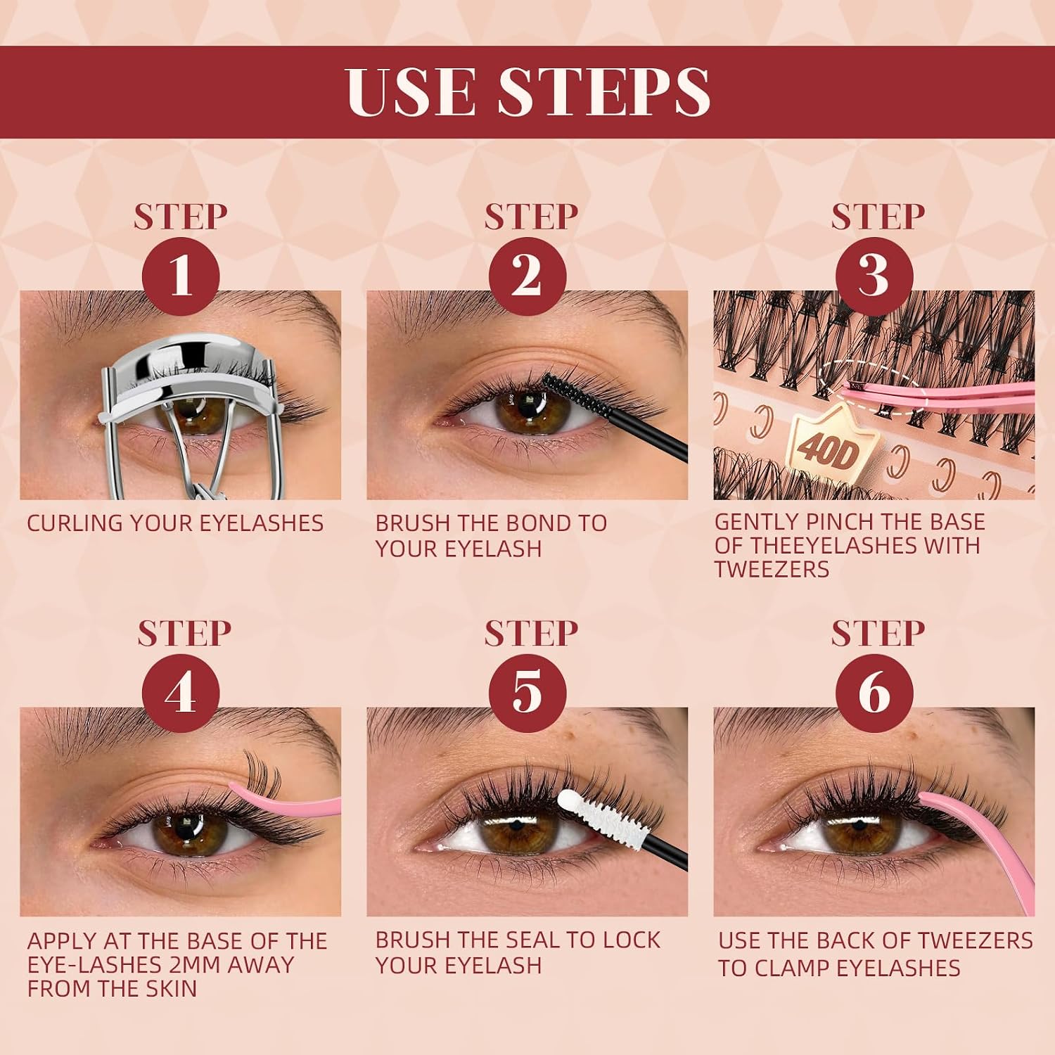 Higu clace Lash-Clusters-Kit 580pcs Eyelash Clusters 6 Styles Mixed 10-18MM,Natural Lash Extension Kit with Bond and Tweezer, Easy to Use, Can DIY at Home,for Daily Wear(30D+40D+50D+60D+80D+100D) - pokemaHigu clace Lash-Clusters-Kit 580pcs Eyelash Clusters 6 Styles Mixed 10-18MM,Natural Lash Extension Kit with Bond and Tweezer, Easy to Use, Can DIY at Home,for Daily Wear(30D+40D+50D+60D+80D+100D)