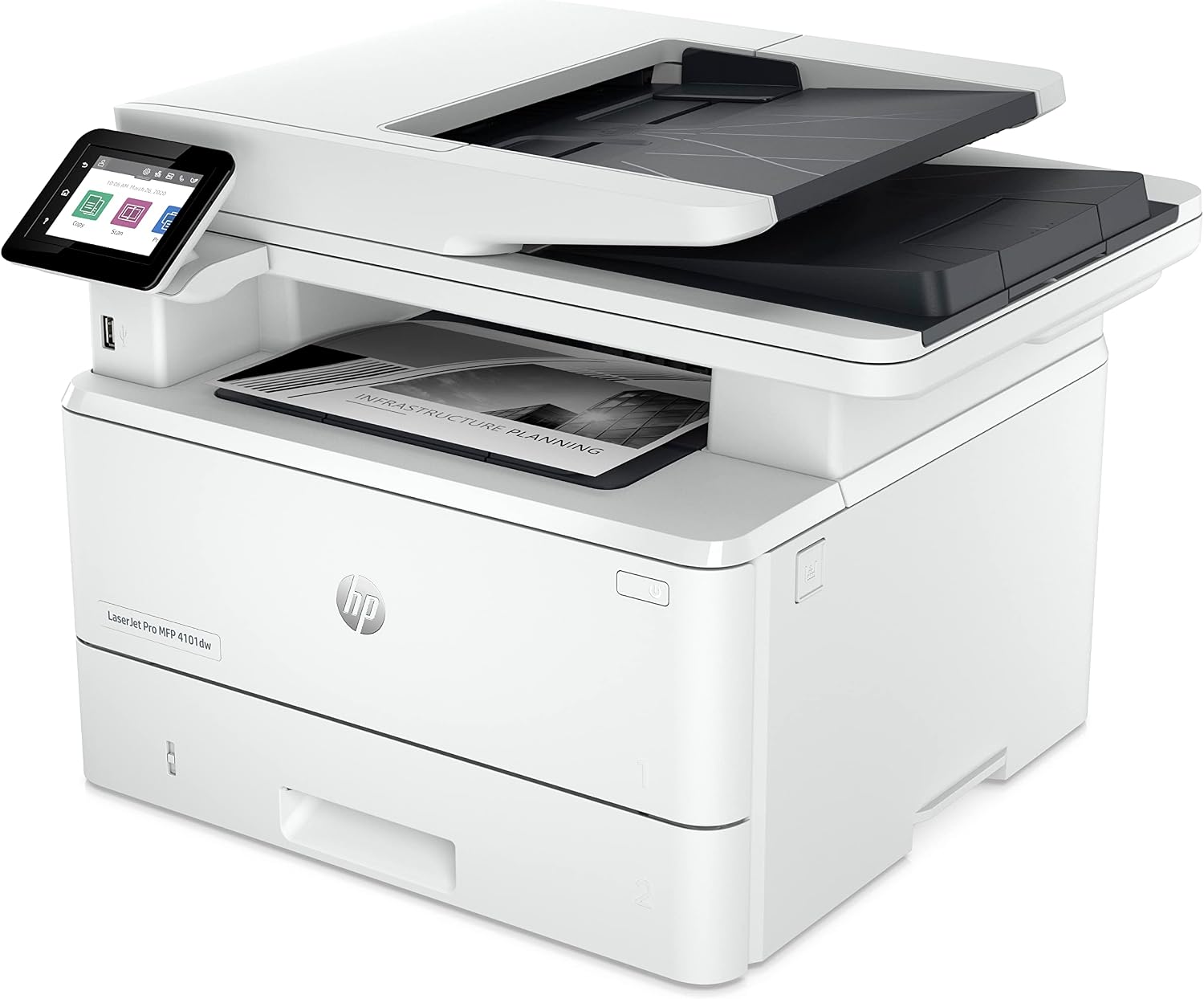 HP LaserJet Pro MFP 4101dw Printer White - pokemaHP LaserJet Pro MFP 4101dw Printer White