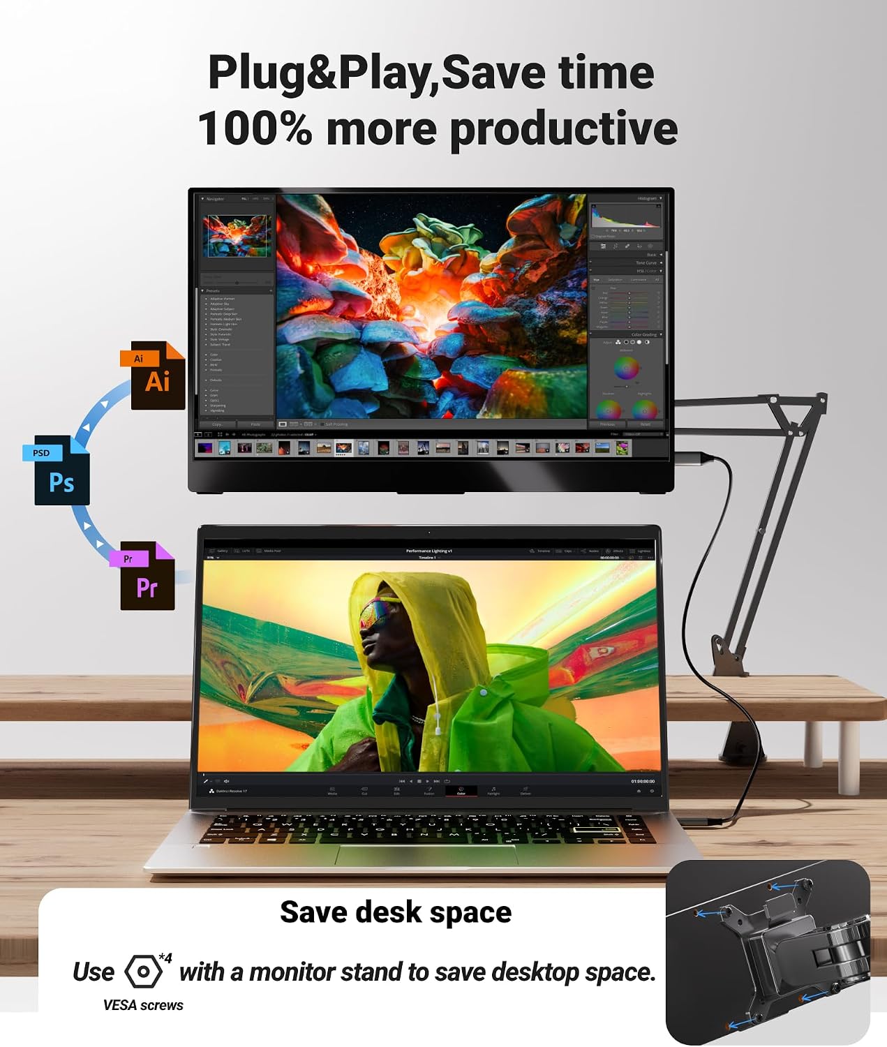 Ingnok Portable Monitor for Laptop with Adjustable Stand,15.6 Inch | FHD 1080P,USB C mini HDMI Laptop Screen Extender for Laptop,mini PC,Mac,Built-in Speakers,1.44lb Easy to Setup,60hz - pokemaIngnok Portable Monitor for Laptop with Adjustable Stand,15.6 Inch | FHD 1080P,USB C mini HDMI Laptop Screen Extender for Laptop,mini PC,Mac,Built-in Speakers,1.44lb Easy to Setup,60hz