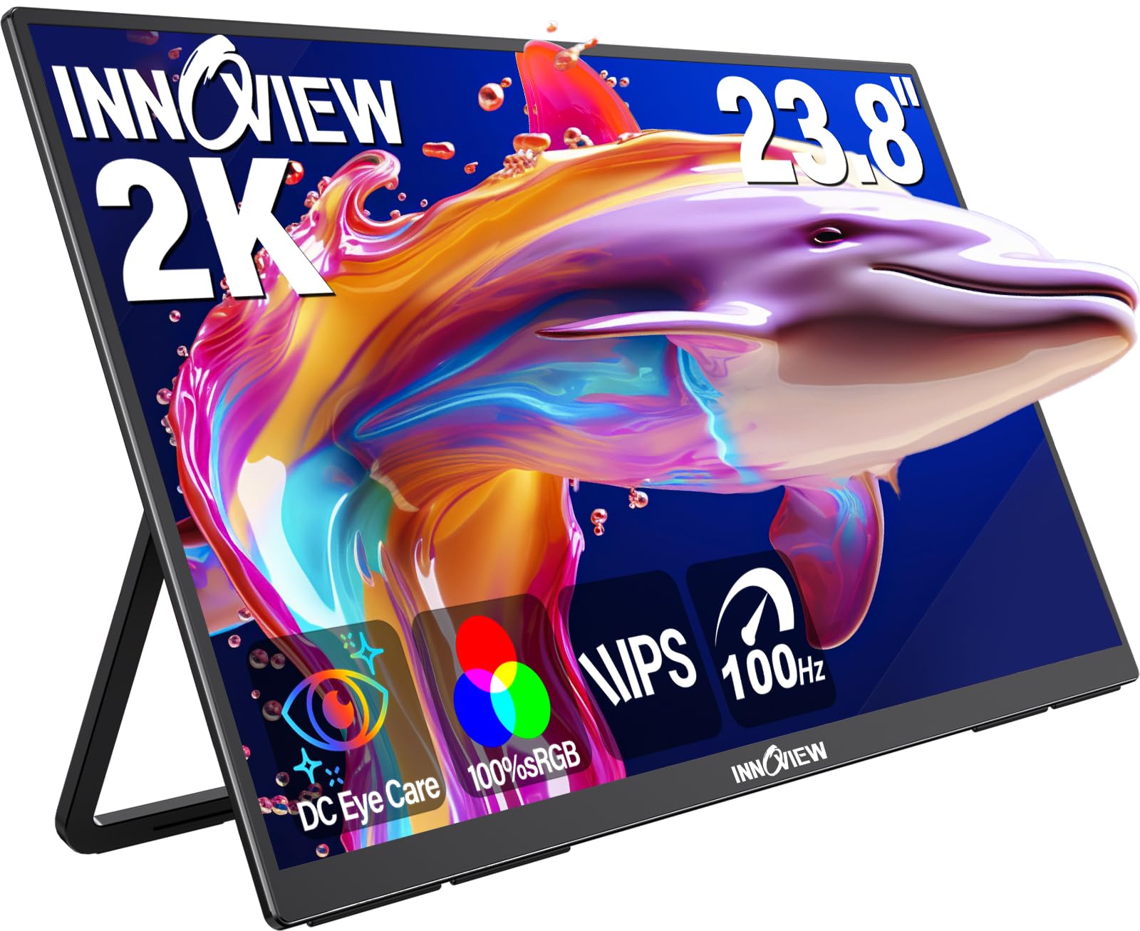 InnoView Portable Monitor 15.6" 1080P Portable Monitor for Laptop with Protective Sleeve Built-in 90° Adjustable Stand USB C HDMI Ultra-Slim Laptop Screen Extender for MacBook Phone PS Xbox Switch - pokemaInnoView Portable Monitor 15.6" 1080P Portable Monitor for Laptop with Protective Sleeve Built-in 90° Adjustable Stand USB C HDMI Ultra-Slim Laptop Screen Extender for MacBook Phone PS Xbox Switch