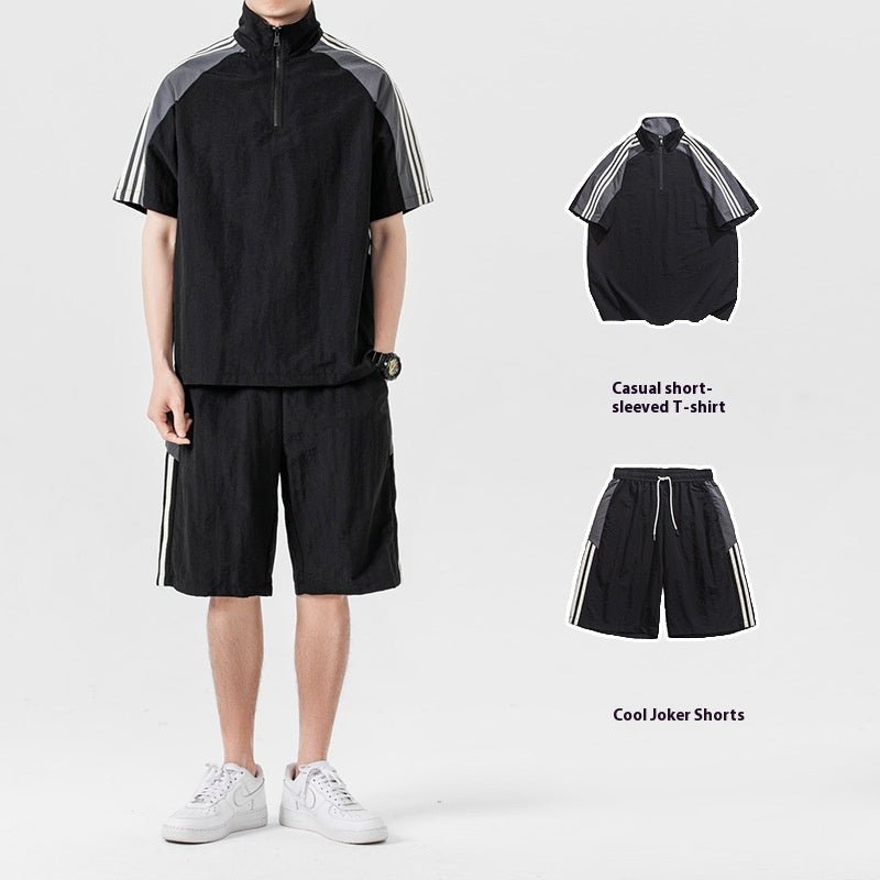 Japanese-style Retro Leisure Suit Shorts Sports - pokemae1ba29fc9d32d60ff93a37f298c4dc36