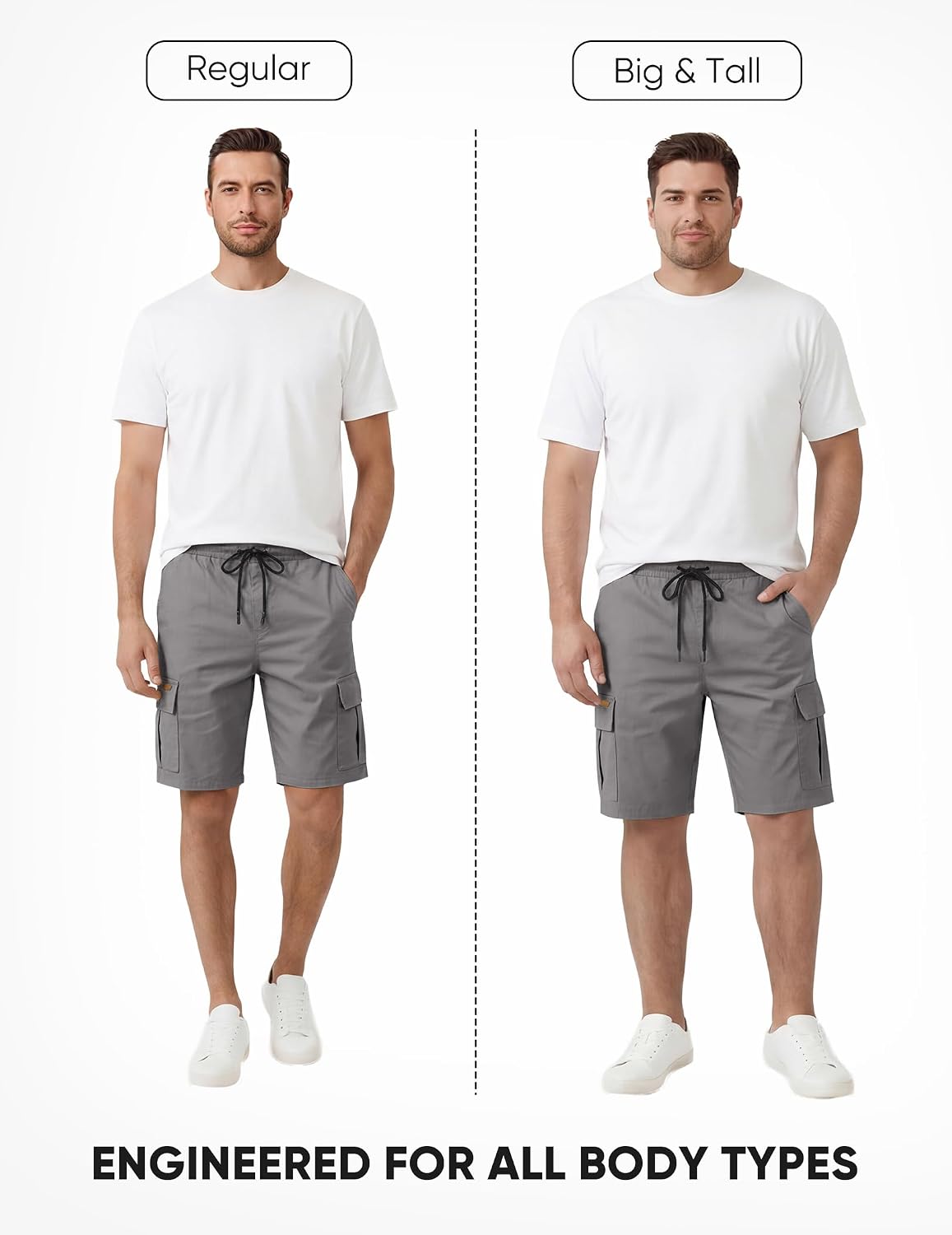 JMIERR Men's Cargo Shorts Casual Drawstring Twill Beach Shorts with Pockets | Relaxed Fit, Sports, Stretch, Cotton, Elastic Waist, Hiking, Outdoor, Summer, Chino Shorts, Vacation, Athletic - pokemaJMIERR Men's Cargo Shorts Casual Drawstring Twill Beach Shorts with Pockets | Relaxed Fit, Sports, Stretch, Cotton, Elastic Waist, Hiking, Outdoor, Summer, Chino Shorts, Vacation, Athletic