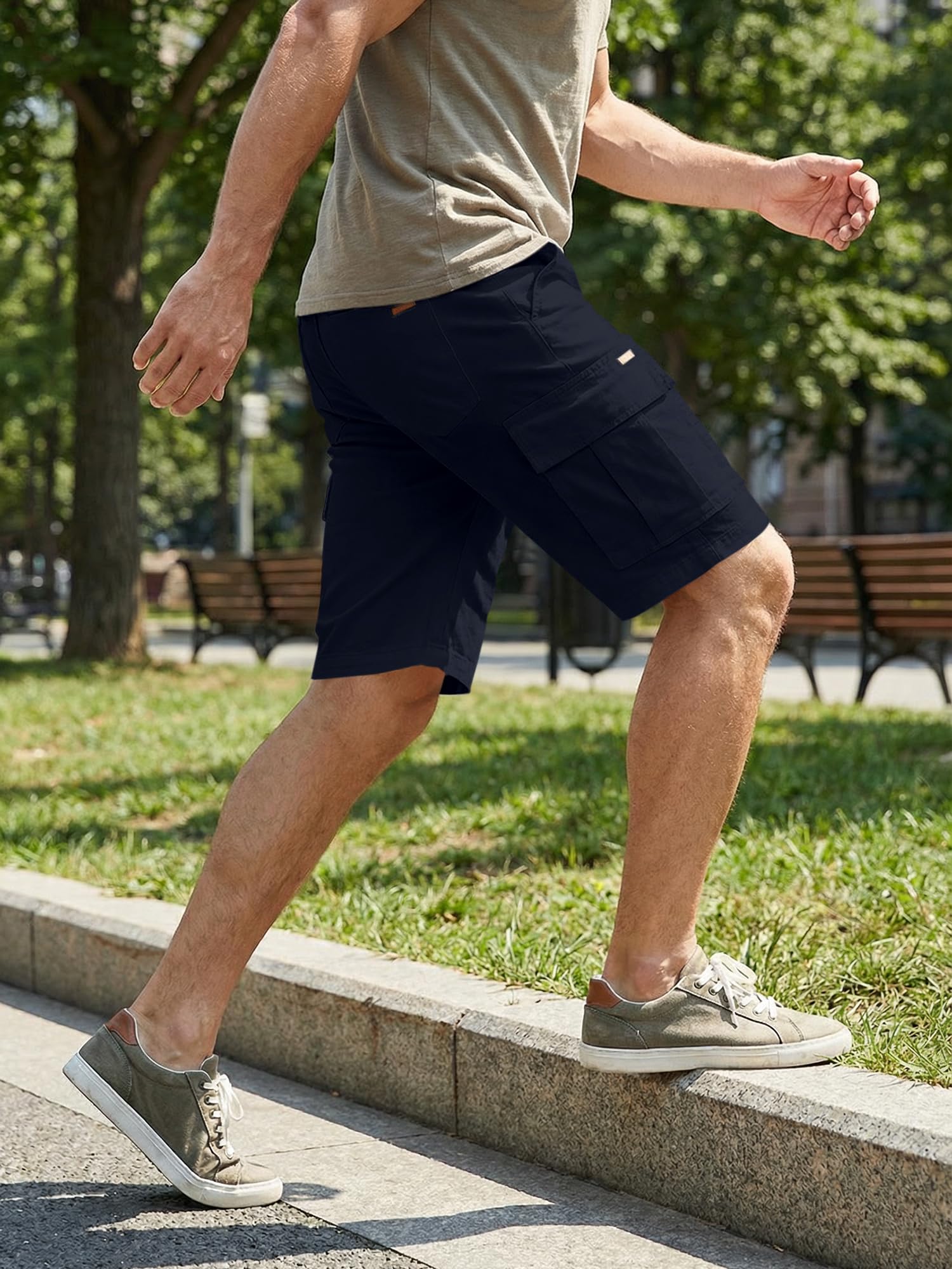 JMIERR Men's Cargo Shorts Casual Drawstring Twill Beach Shorts with Pockets | Relaxed Fit, Sports, Stretch, Cotton, Elastic Waist, Hiking, Outdoor, Summer, Chino Shorts, Vacation, Athletic - pokemaJMIERR Men's Cargo Shorts Casual Drawstring Twill Beach Shorts with Pockets | Relaxed Fit, Sports, Stretch, Cotton, Elastic Waist, Hiking, Outdoor, Summer, Chino Shorts, Vacation, Athletic
