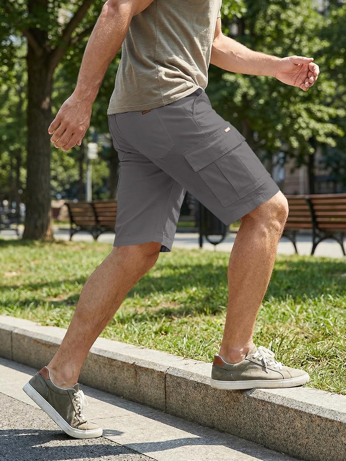 JMIERR Men's Cargo Shorts Casual Drawstring Twill Beach Shorts with Pockets | Relaxed Fit, Sports, Stretch, Cotton, Elastic Waist, Hiking, Outdoor, Summer, Chino Shorts, Vacation, Athletic - pokemaJMIERR Men's Cargo Shorts Casual Drawstring Twill Beach Shorts with Pockets | Relaxed Fit, Sports, Stretch, Cotton, Elastic Waist, Hiking, Outdoor, Summer, Chino Shorts, Vacation, Athletic