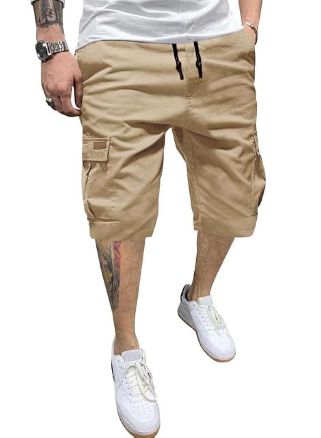 JMIERR Men's Cargo Shorts Casual Drawstring Twill Beach Shorts with Pockets | Relaxed Fit, Sports, Stretch, Cotton, Elastic Waist, Hiking, Outdoor, Summer, Chino Shorts, Vacation, Athletic - pokemaJMIERR Men's Cargo Shorts Casual Drawstring Twill Beach Shorts with Pockets | Relaxed Fit, Sports, Stretch, Cotton, Elastic Waist, Hiking, Outdoor, Summer, Chino Shorts, Vacation, Athletic