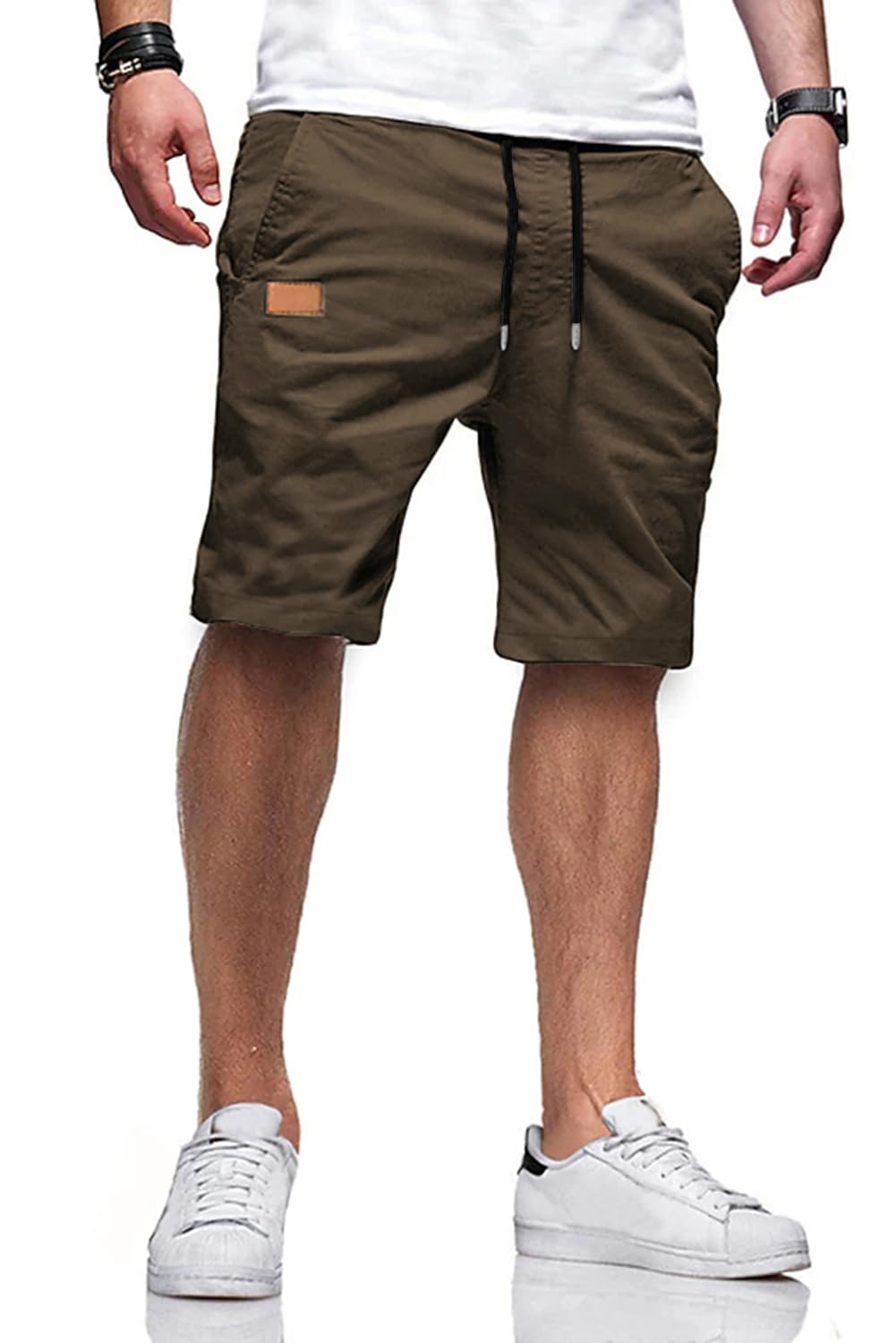 JMIERR Men's Drawstring Shorts Casual Twill Chino Shorts with Pockets | Workout, Summer, Stretch, Cotton, Golf, Elastic Waist, Beach, Relaxed Fit, Big Tall, Hawaiian, Jogger Shorts - pokemaJMIERR Men's Drawstring Shorts Casual Twill Chino Shorts with Pockets | Workout, Summer, Stretch, Cotton, Golf, Elastic Waist, Beach, Relaxed Fit, Big Tall, Hawaiian, Jogger Shorts