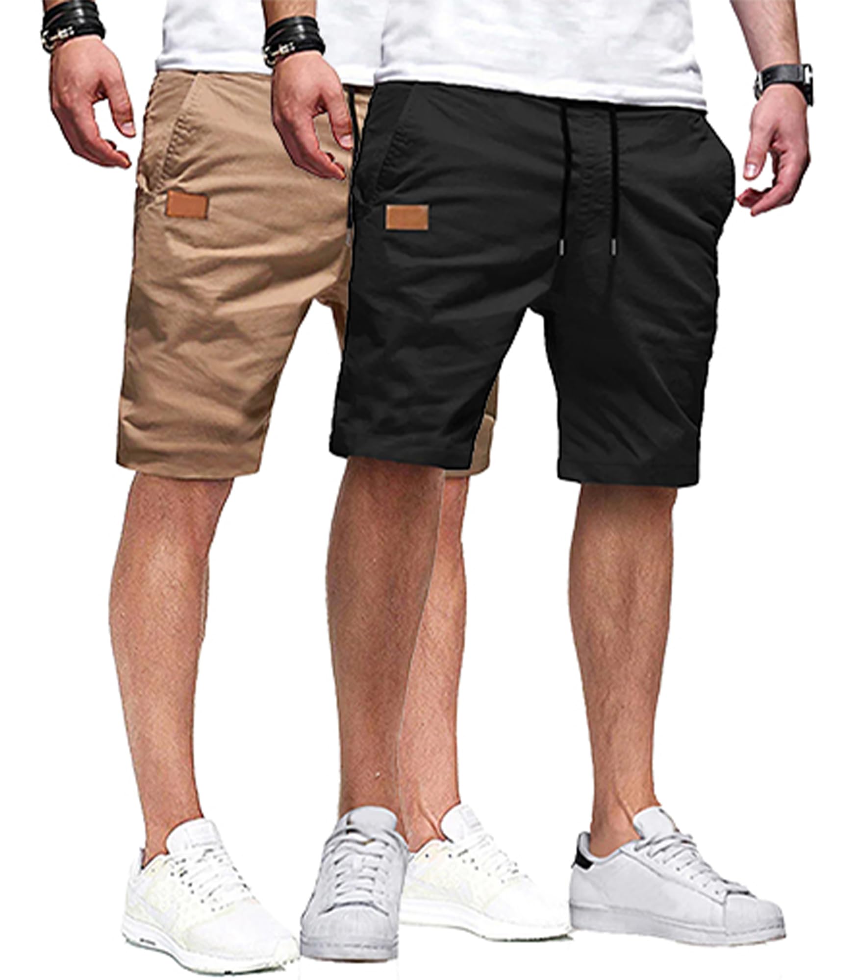 JMIERR Men's Drawstring Shorts Casual Twill Chino Shorts with Pockets | Workout, Summer, Stretch, Cotton, Golf, Elastic Waist, Beach, Relaxed Fit, Big Tall, Hawaiian, Jogger Shorts - pokemaJMIERR Men's Drawstring Shorts Casual Twill Chino Shorts with Pockets | Workout, Summer, Stretch, Cotton, Golf, Elastic Waist, Beach, Relaxed Fit, Big Tall, Hawaiian, Jogger Shorts