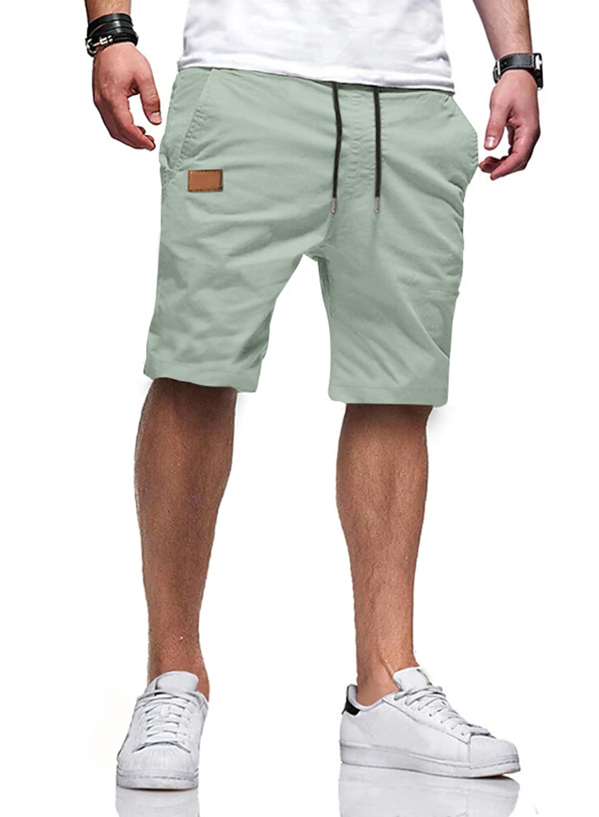 JMIERR Men's Drawstring Shorts Casual Twill Chino Shorts with Pockets | Workout, Summer, Stretch, Cotton, Golf, Elastic Waist, Beach, Relaxed Fit, Big Tall, Hawaiian, Jogger Shorts - pokemaJMIERR Men's Drawstring Shorts Casual Twill Chino Shorts with Pockets | Workout, Summer, Stretch, Cotton, Golf, Elastic Waist, Beach, Relaxed Fit, Big Tall, Hawaiian, Jogger Shorts