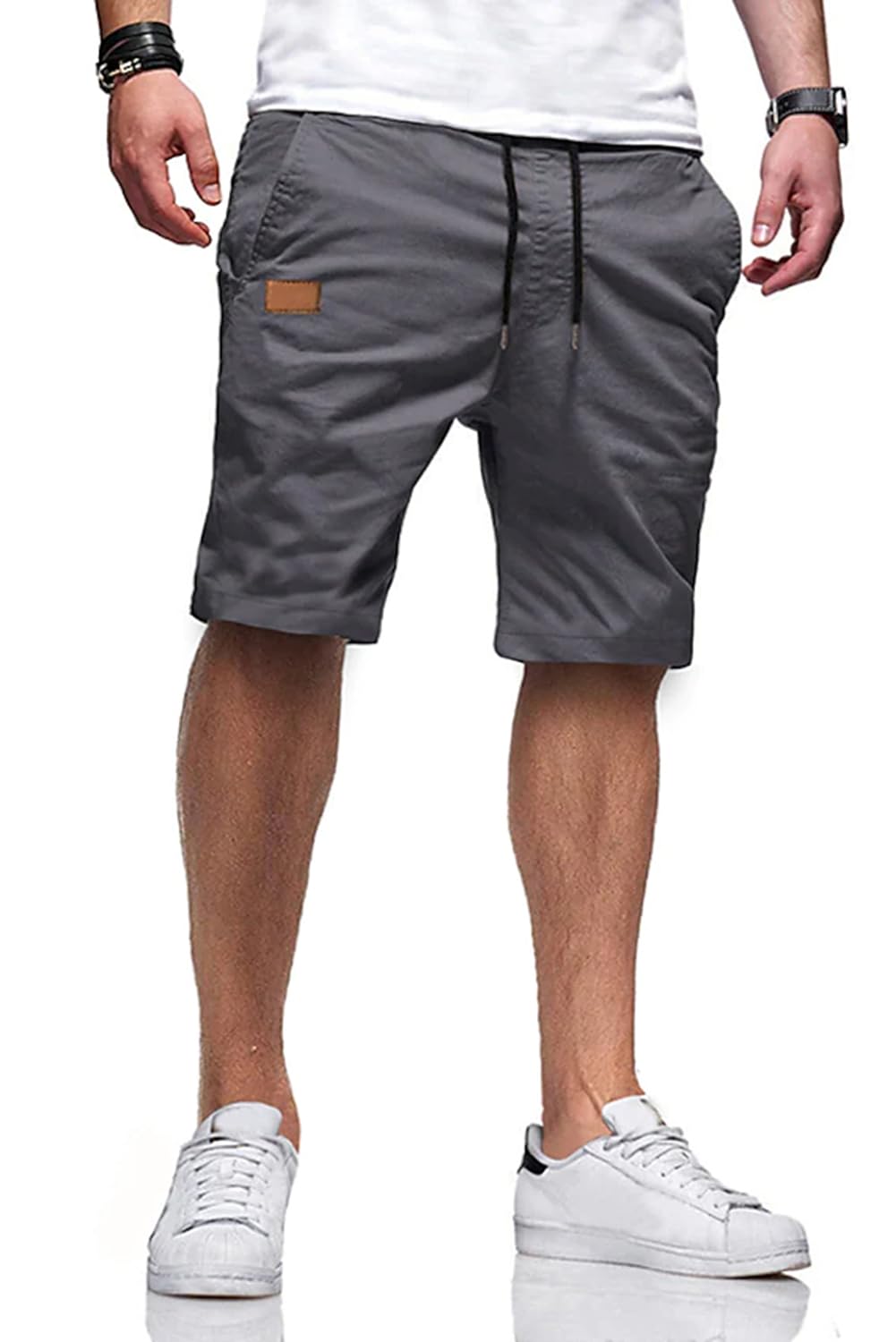 JMIERR Men's Drawstring Shorts Casual Twill Chino Shorts with Pockets | Workout, Summer, Stretch, Cotton, Golf, Elastic Waist, Beach, Relaxed Fit, Big Tall, Hawaiian, Jogger Shorts - pokemaJMIERR Men's Drawstring Shorts Casual Twill Chino Shorts with Pockets | Workout, Summer, Stretch, Cotton, Golf, Elastic Waist, Beach, Relaxed Fit, Big Tall, Hawaiian, Jogger Shorts