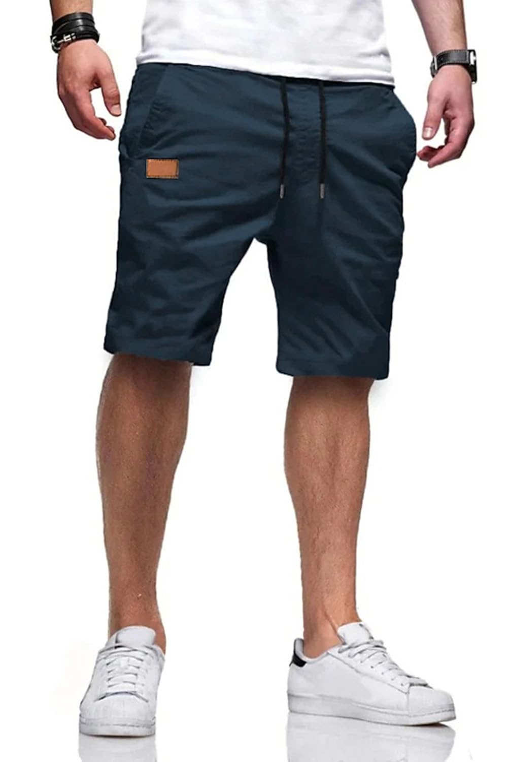 JMIERR Men's Drawstring Shorts Casual Twill Chino Shorts with Pockets | Workout, Summer, Stretch, Cotton, Golf, Elastic Waist, Beach, Relaxed Fit, Big Tall, Hawaiian, Jogger Shorts - pokemaJMIERR Men's Drawstring Shorts Casual Twill Chino Shorts with Pockets | Workout, Summer, Stretch, Cotton, Golf, Elastic Waist, Beach, Relaxed Fit, Big Tall, Hawaiian, Jogger Shorts