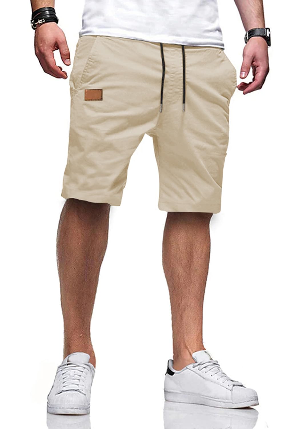 JMIERR Men's Drawstring Shorts Casual Twill Chino Shorts with Pockets | Workout, Summer, Stretch, Cotton, Golf, Elastic Waist, Beach, Relaxed Fit, Big Tall, Hawaiian, Jogger Shorts - pokemaJMIERR Men's Drawstring Shorts Casual Twill Chino Shorts with Pockets | Workout, Summer, Stretch, Cotton, Golf, Elastic Waist, Beach, Relaxed Fit, Big Tall, Hawaiian, Jogger Shorts