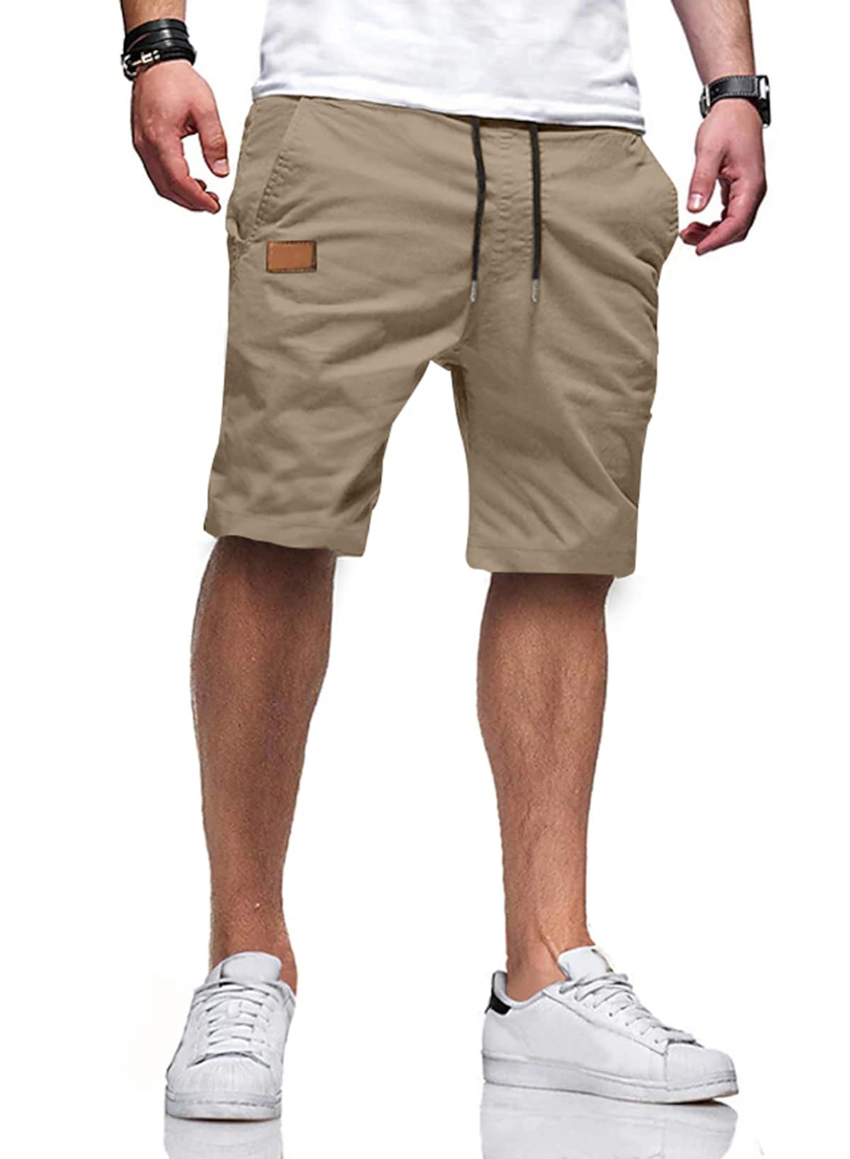 JMIERR Men's Drawstring Shorts Casual Twill Chino Shorts with Pockets | Workout, Summer, Stretch, Cotton, Golf, Elastic Waist, Beach, Relaxed Fit, Big Tall, Hawaiian, Jogger Shorts - pokemaJMIERR Men's Drawstring Shorts Casual Twill Chino Shorts with Pockets | Workout, Summer, Stretch, Cotton, Golf, Elastic Waist, Beach, Relaxed Fit, Big Tall, Hawaiian, Jogger Shorts