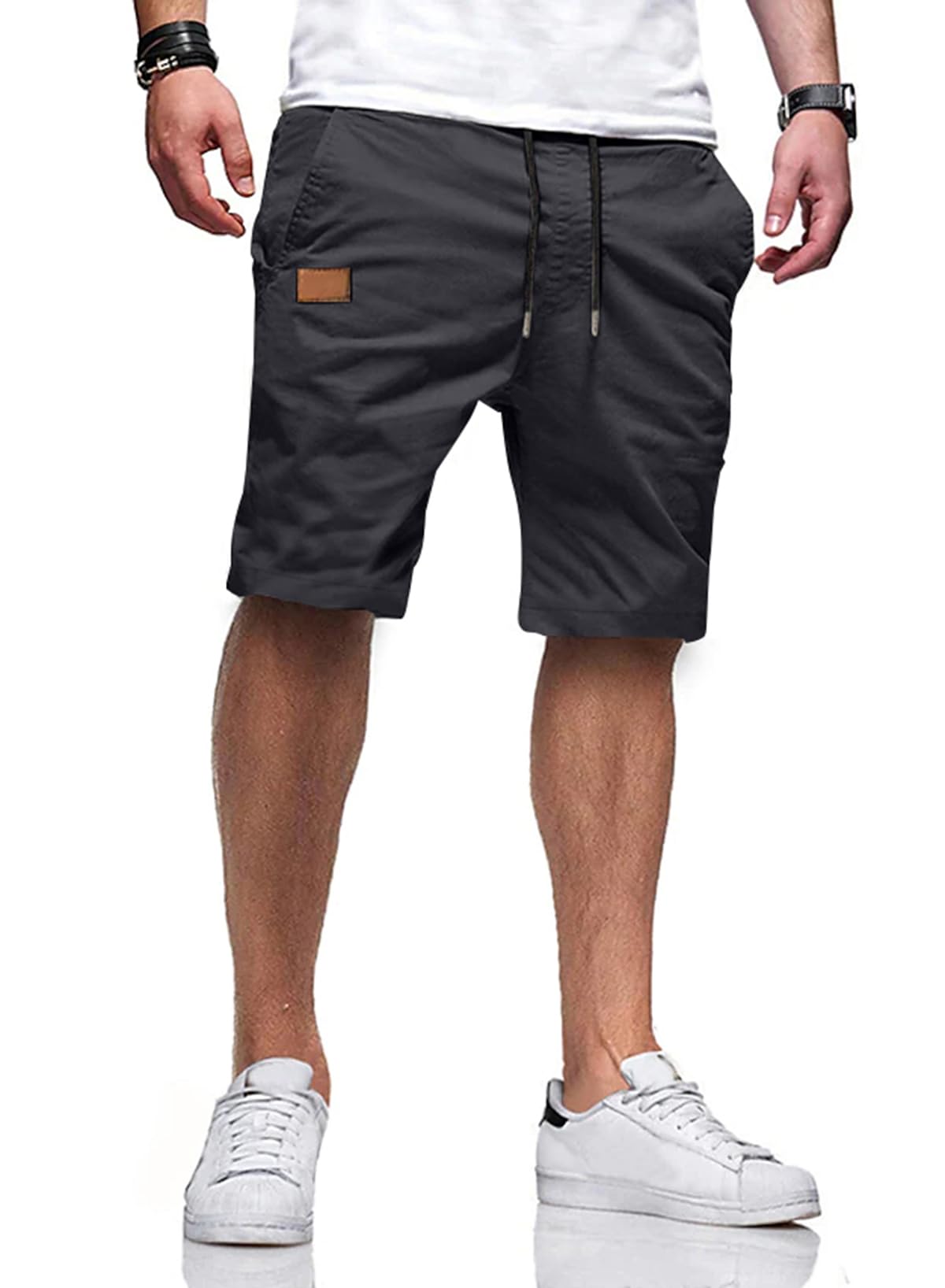 JMIERR Men's Drawstring Shorts Casual Twill Chino Shorts with Pockets | Workout, Summer, Stretch, Cotton, Golf, Elastic Waist, Beach, Relaxed Fit, Big Tall, Hawaiian, Jogger Shorts - pokemaJMIERR Men's Drawstring Shorts Casual Twill Chino Shorts with Pockets | Workout, Summer, Stretch, Cotton, Golf, Elastic Waist, Beach, Relaxed Fit, Big Tall, Hawaiian, Jogger Shorts