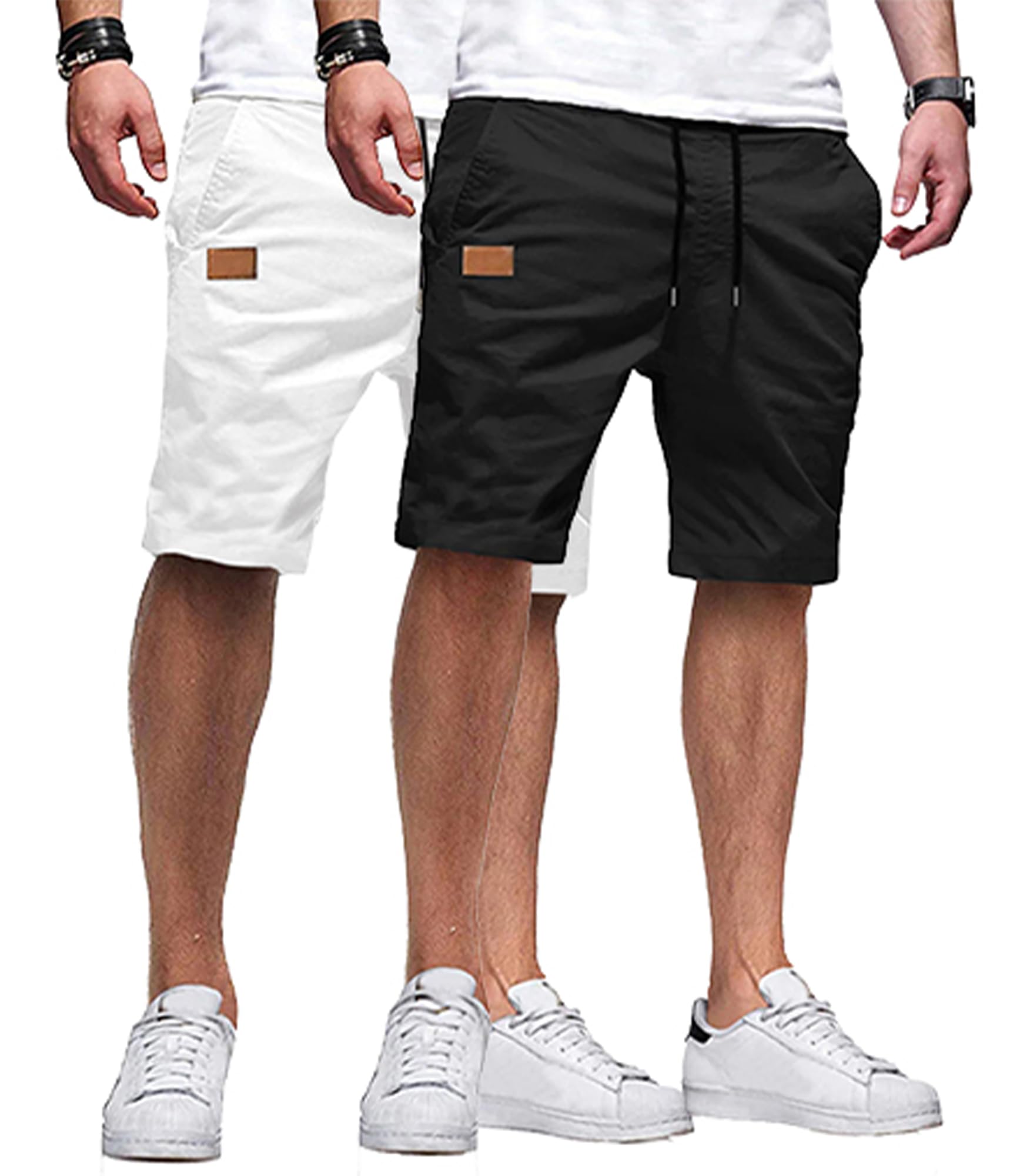 JMIERR Men's Drawstring Shorts Casual Twill Chino Shorts with Pockets | Workout, Summer, Stretch, Cotton, Golf, Elastic Waist, Beach, Relaxed Fit, Big Tall, Hawaiian, Jogger Shorts - pokemaJMIERR Men's Drawstring Shorts Casual Twill Chino Shorts with Pockets | Workout, Summer, Stretch, Cotton, Golf, Elastic Waist, Beach, Relaxed Fit, Big Tall, Hawaiian, Jogger Shorts