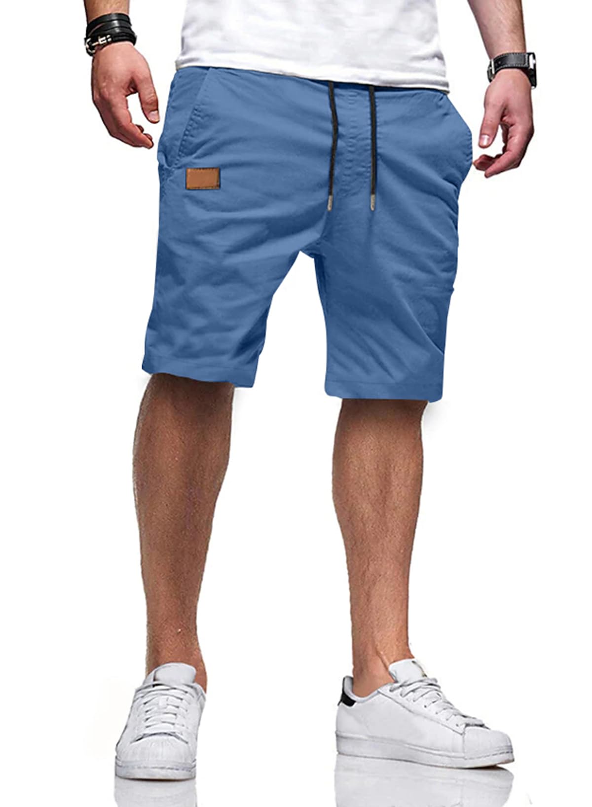 JMIERR Men's Drawstring Shorts Casual Twill Chino Shorts with Pockets | Workout, Summer, Stretch, Cotton, Golf, Elastic Waist, Beach, Relaxed Fit, Big Tall, Hawaiian, Jogger Shorts - pokemaJMIERR Men's Drawstring Shorts Casual Twill Chino Shorts with Pockets | Workout, Summer, Stretch, Cotton, Golf, Elastic Waist, Beach, Relaxed Fit, Big Tall, Hawaiian, Jogger Shorts