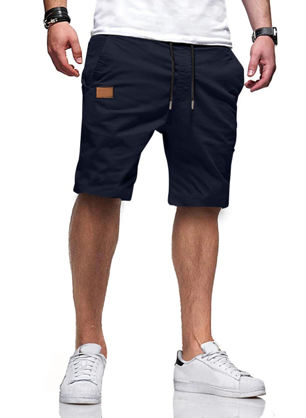 JMIERR Men's Drawstring Shorts Casual Twill Chino Shorts with Pockets | Workout, Summer, Stretch, Cotton, Golf, Elastic Waist, Beach, Relaxed Fit, Big Tall, Hawaiian, Jogger Shorts - pokemaJMIERR Men's Drawstring Shorts Casual Twill Chino Shorts with Pockets | Workout, Summer, Stretch, Cotton, Golf, Elastic Waist, Beach, Relaxed Fit, Big Tall, Hawaiian, Jogger Shorts