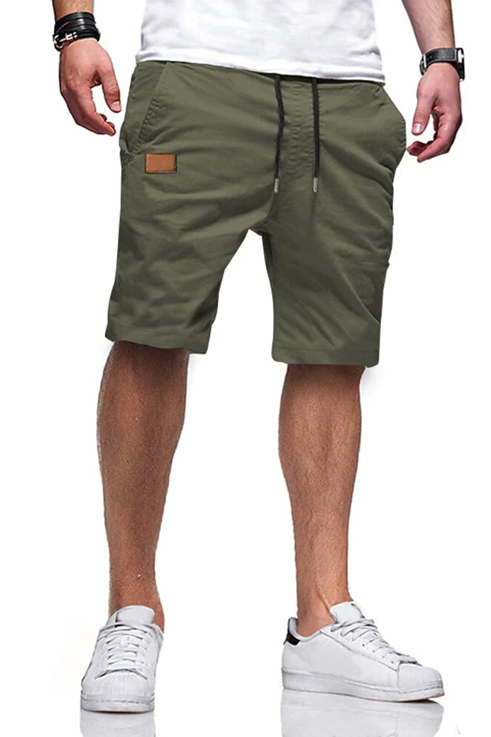 JMIERR Men's Drawstring Shorts Casual Twill Chino Shorts with Pockets | Workout, Summer, Stretch, Cotton, Golf, Elastic Waist, Beach, Relaxed Fit, Big Tall, Hawaiian, Jogger Shorts - pokemaJMIERR Men's Drawstring Shorts Casual Twill Chino Shorts with Pockets | Workout, Summer, Stretch, Cotton, Golf, Elastic Waist, Beach, Relaxed Fit, Big Tall, Hawaiian, Jogger Shorts