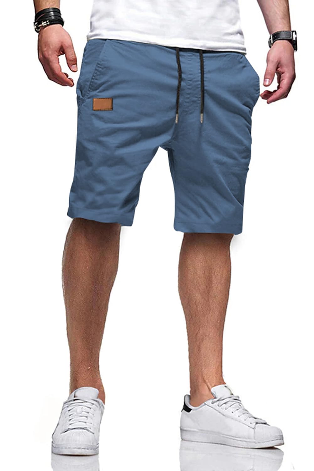 JMIERR Men's Drawstring Shorts Casual Twill Chino Shorts with Pockets | Workout, Summer, Stretch, Cotton, Golf, Elastic Waist, Beach, Relaxed Fit, Big Tall, Hawaiian, Jogger Shorts - pokemaJMIERR Men's Drawstring Shorts Casual Twill Chino Shorts with Pockets | Workout, Summer, Stretch, Cotton, Golf, Elastic Waist, Beach, Relaxed Fit, Big Tall, Hawaiian, Jogger Shorts
