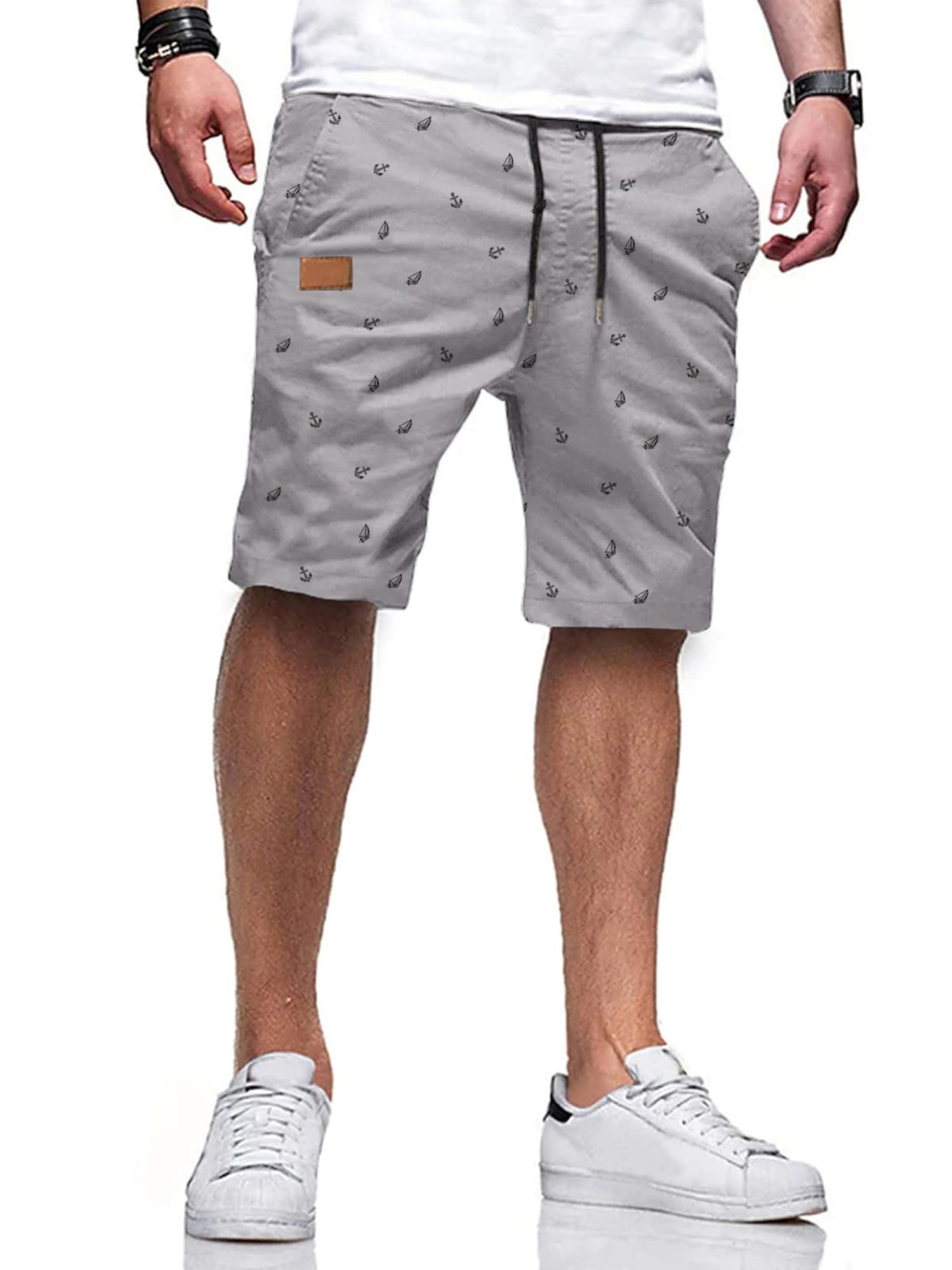 JMIERR Men's Drawstring Shorts Casual Twill Chino Shorts with Pockets | Workout, Summer, Stretch, Cotton, Golf, Elastic Waist, Beach, Relaxed Fit, Big Tall, Hawaiian, Jogger Shorts - pokemaJMIERR Men's Drawstring Shorts Casual Twill Chino Shorts with Pockets | Workout, Summer, Stretch, Cotton, Golf, Elastic Waist, Beach, Relaxed Fit, Big Tall, Hawaiian, Jogger Shorts