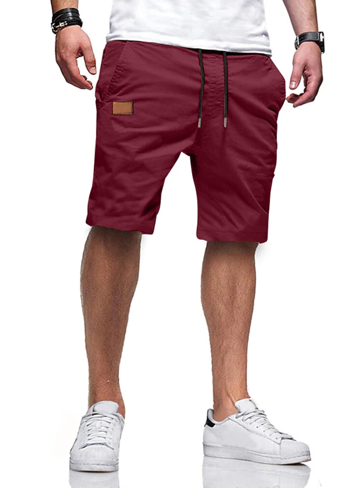 JMIERR Men's Drawstring Shorts Casual Twill Chino Shorts with Pockets | Workout, Summer, Stretch, Cotton, Golf, Elastic Waist, Beach, Relaxed Fit, Big Tall, Hawaiian, Jogger Shorts - pokemaJMIERR Men's Drawstring Shorts Casual Twill Chino Shorts with Pockets | Workout, Summer, Stretch, Cotton, Golf, Elastic Waist, Beach, Relaxed Fit, Big Tall, Hawaiian, Jogger Shorts