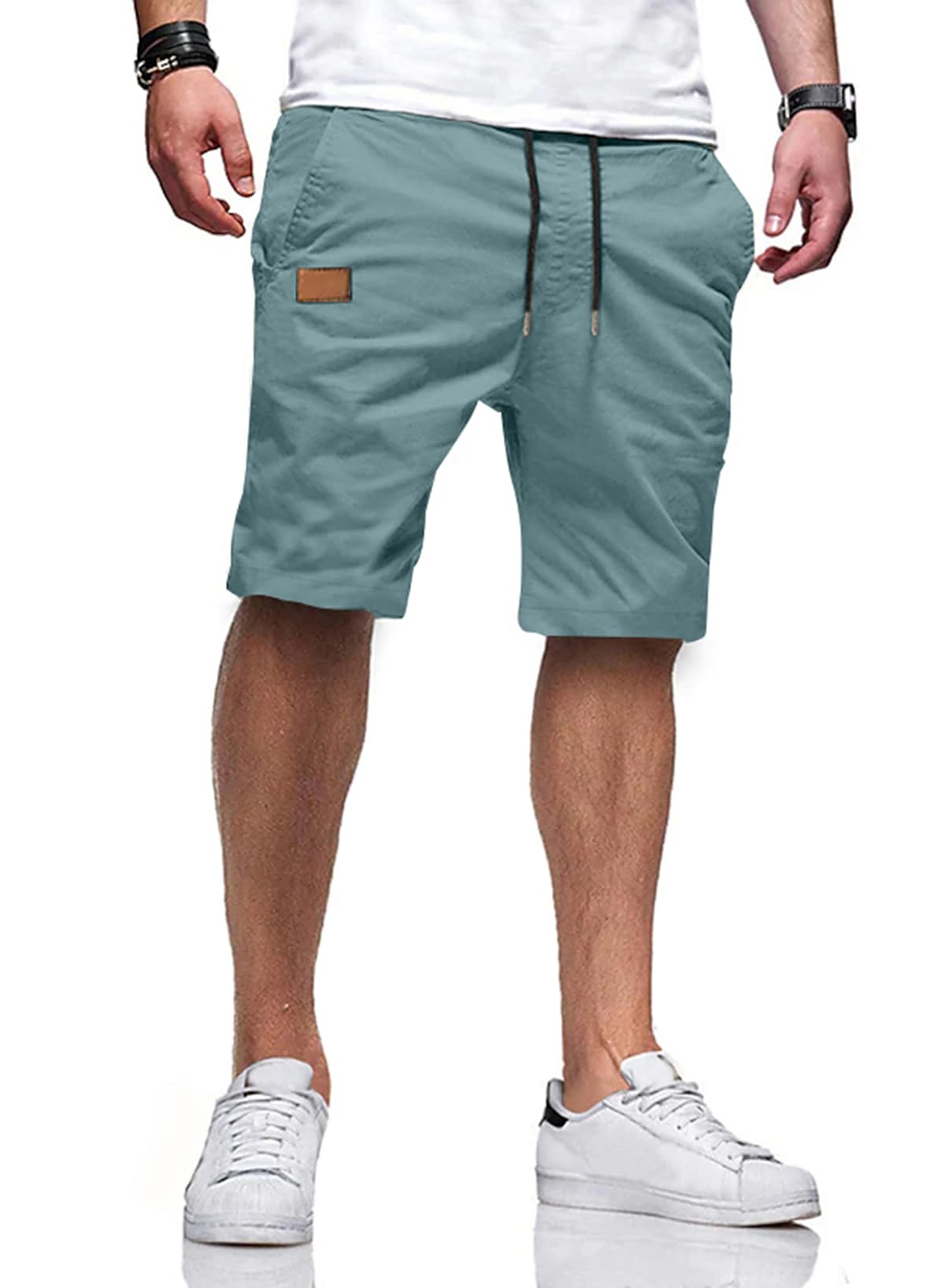 JMIERR Men's Drawstring Shorts Casual Twill Chino Shorts with Pockets | Workout, Summer, Stretch, Cotton, Golf, Elastic Waist, Beach, Relaxed Fit, Big Tall, Hawaiian, Jogger Shorts - pokemaJMIERR Men's Drawstring Shorts Casual Twill Chino Shorts with Pockets | Workout, Summer, Stretch, Cotton, Golf, Elastic Waist, Beach, Relaxed Fit, Big Tall, Hawaiian, Jogger Shorts
