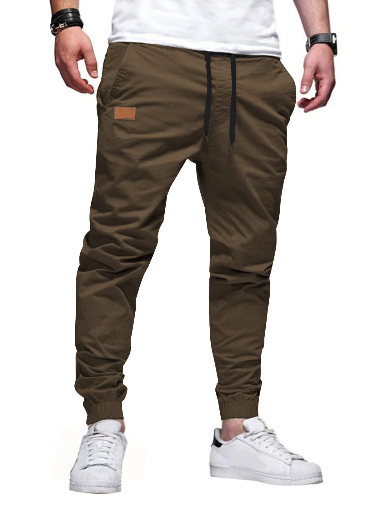 JMIERR Mens Pants Joggers with Pockets Casual Drawstring Twill Chino Pants | Jogging Pant, Cotton, Sweatpants, Track Pants, Hiking, Stretch, Tapered Pants, Relaxed Fit, Outdoor, Travel, Fall - pokemaJMIERR Mens Pants Joggers with Pockets Casual Drawstring Twill Chino Pants | Jogging Pant, Cotton, Sweatpants, Track Pants, Hiking, Stretch, Tapered Pants, Relaxed Fit, Outdoor, Travel, Fall