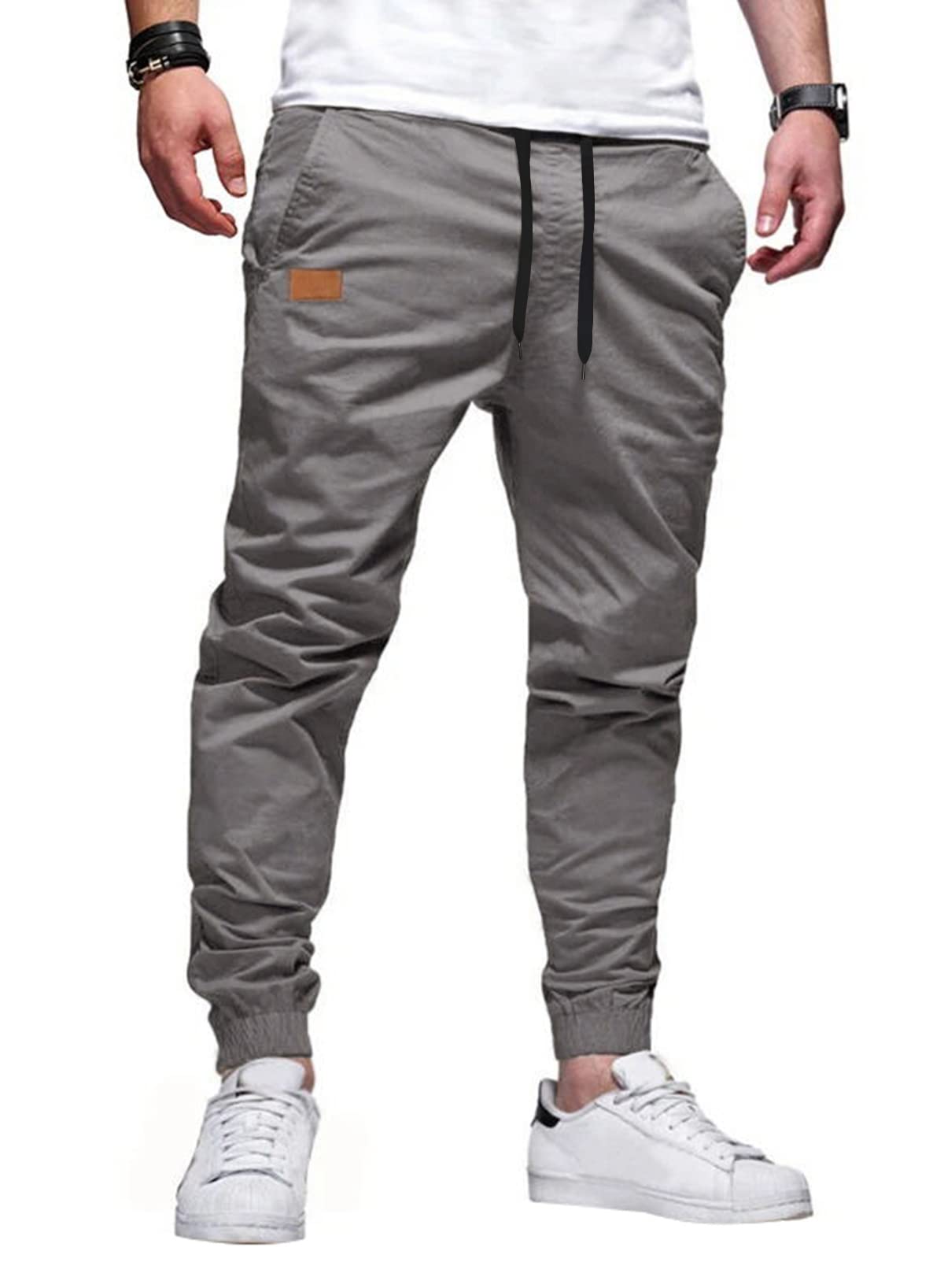 JMIERR Mens Pants Joggers with Pockets Casual Drawstring Twill Chino Pants | Jogging Pant, Cotton, Sweatpants, Track Pants, Hiking, Stretch, Tapered Pants, Relaxed Fit, Outdoor, Travel, Fall - pokemaJMIERR Mens Pants Joggers with Pockets Casual Drawstring Twill Chino Pants | Jogging Pant, Cotton, Sweatpants, Track Pants, Hiking, Stretch, Tapered Pants, Relaxed Fit, Outdoor, Travel, Fall