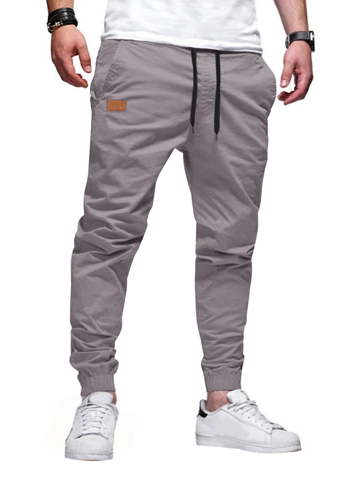 JMIERR Mens Pants Joggers with Pockets Casual Drawstring Twill Chino Pants | Jogging Pant, Cotton, Sweatpants, Track Pants, Hiking, Stretch, Tapered Pants, Relaxed Fit, Outdoor, Travel, Fall - pokemaJMIERR Mens Pants Joggers with Pockets Casual Drawstring Twill Chino Pants | Jogging Pant, Cotton, Sweatpants, Track Pants, Hiking, Stretch, Tapered Pants, Relaxed Fit, Outdoor, Travel, Fall