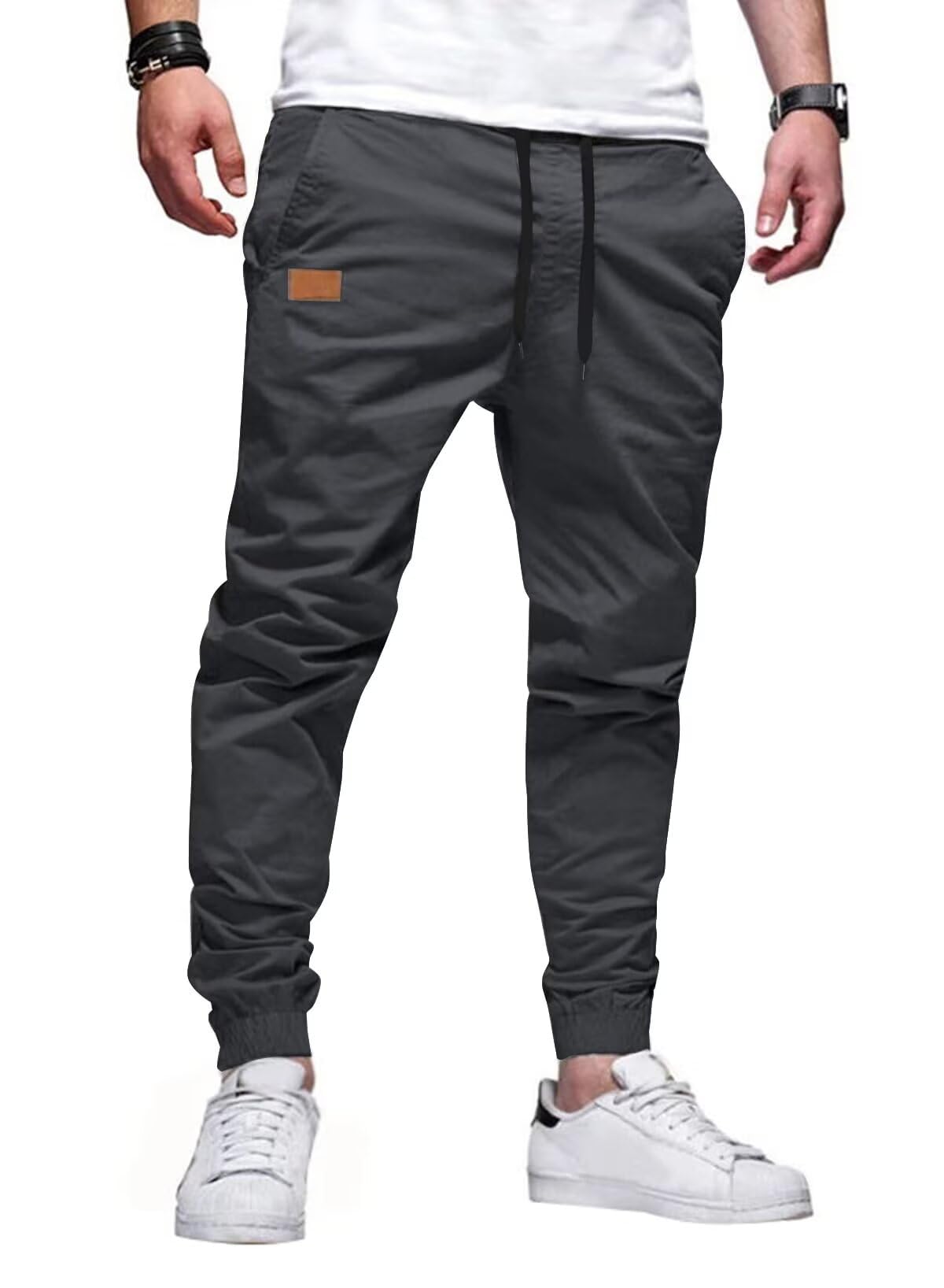 JMIERR Mens Pants Joggers with Pockets Casual Drawstring Twill Chino Pants | Jogging Pant, Cotton, Sweatpants, Track Pants, Hiking, Stretch, Tapered Pants, Relaxed Fit, Outdoor, Travel, Fall - pokemaJMIERR Mens Pants Joggers with Pockets Casual Drawstring Twill Chino Pants | Jogging Pant, Cotton, Sweatpants, Track Pants, Hiking, Stretch, Tapered Pants, Relaxed Fit, Outdoor, Travel, Fall