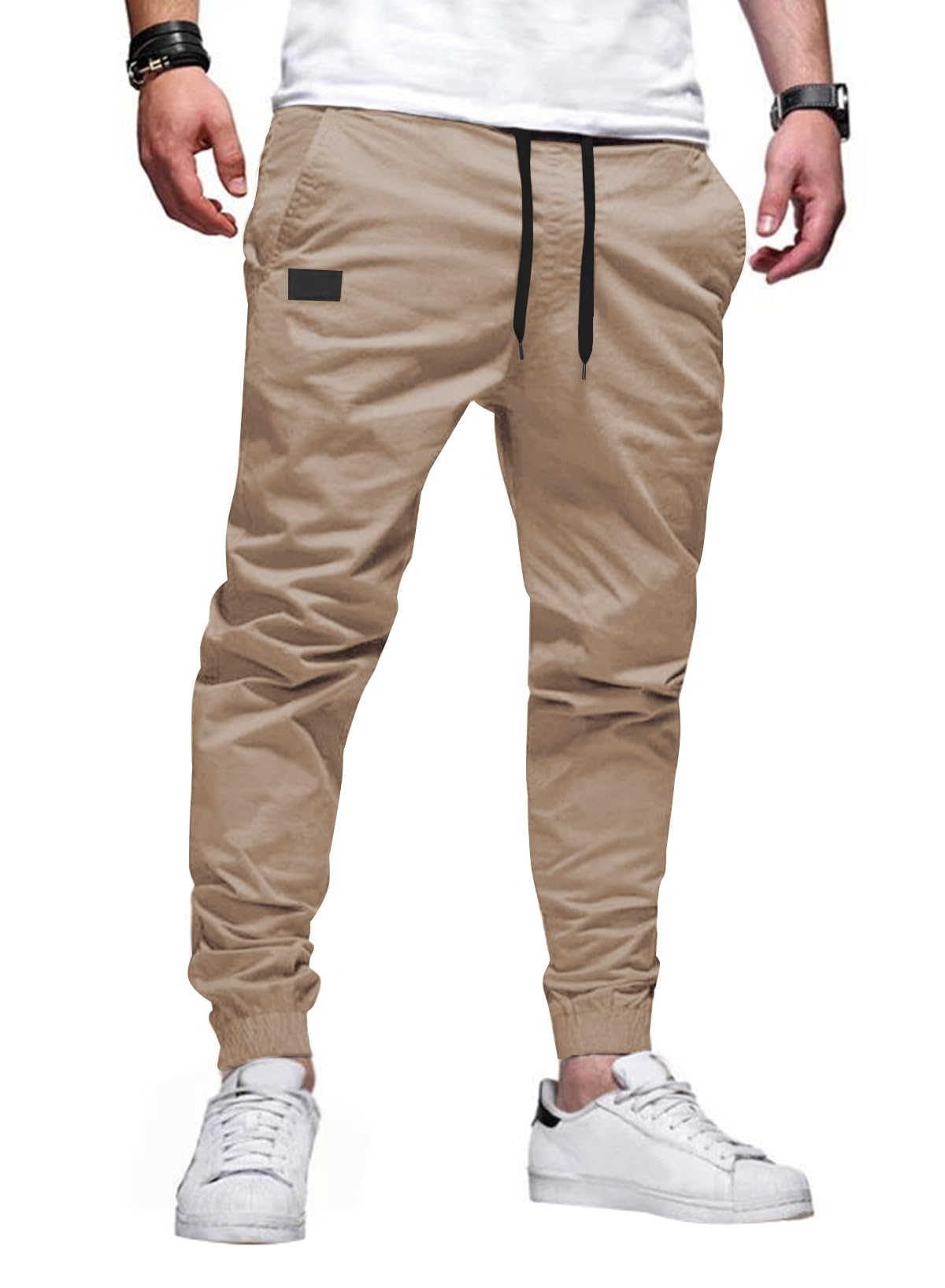 JMIERR Mens Pants Joggers with Pockets Casual Drawstring Twill Chino Pants | Jogging Pant, Cotton, Sweatpants, Track Pants, Hiking, Stretch, Tapered Pants, Relaxed Fit, Outdoor, Travel, Fall - pokemaJMIERR Mens Pants Joggers with Pockets Casual Drawstring Twill Chino Pants | Jogging Pant, Cotton, Sweatpants, Track Pants, Hiking, Stretch, Tapered Pants, Relaxed Fit, Outdoor, Travel, Fall