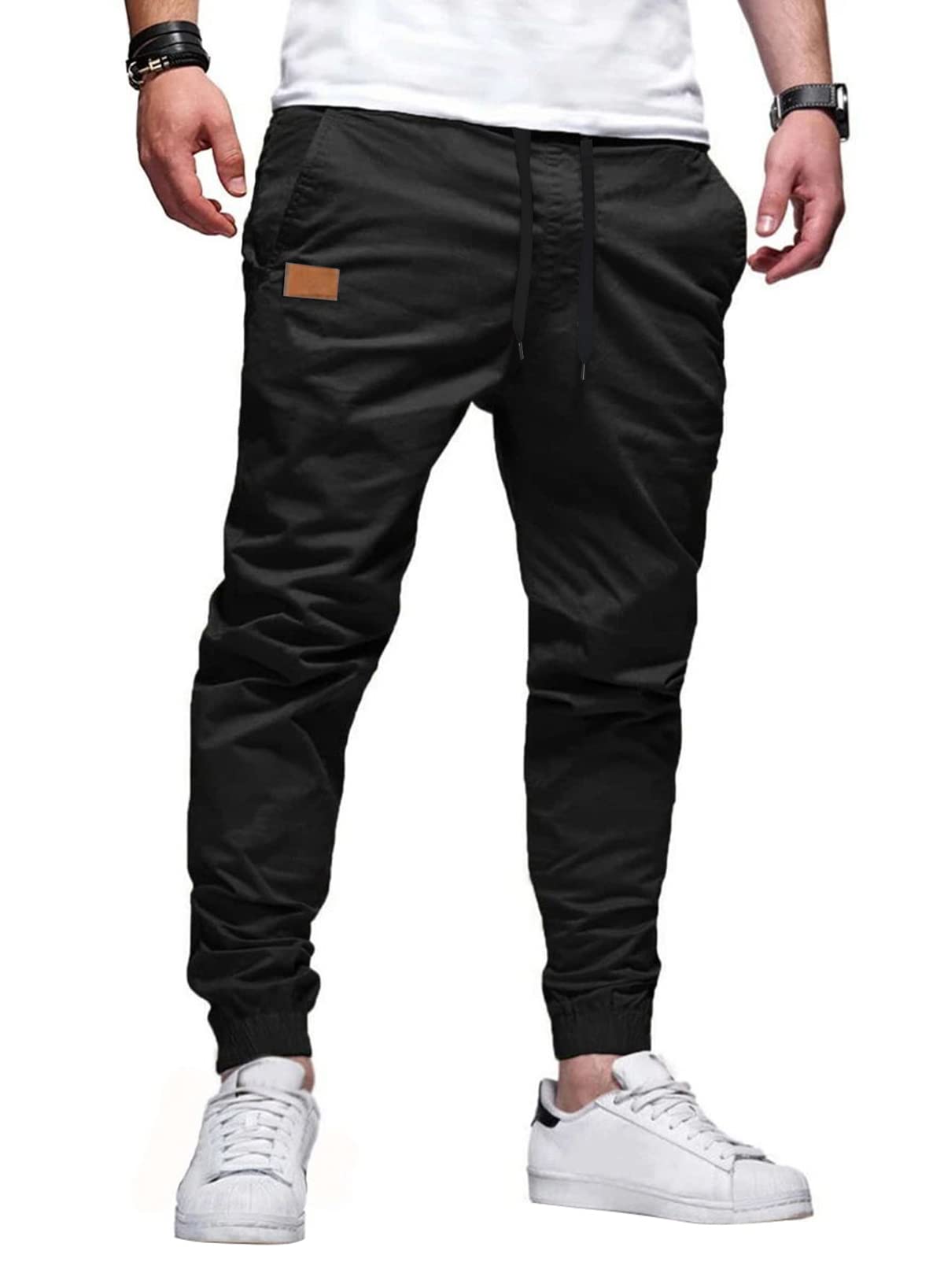 JMIERR Mens Pants Joggers with Pockets Casual Drawstring Twill Chino Pants | Jogging Pant, Cotton, Sweatpants, Track Pants, Hiking, Stretch, Tapered Pants, Relaxed Fit, Outdoor, Travel, Fall - pokemaJMIERR Mens Pants Joggers with Pockets Casual Drawstring Twill Chino Pants | Jogging Pant, Cotton, Sweatpants, Track Pants, Hiking, Stretch, Tapered Pants, Relaxed Fit, Outdoor, Travel, Fall