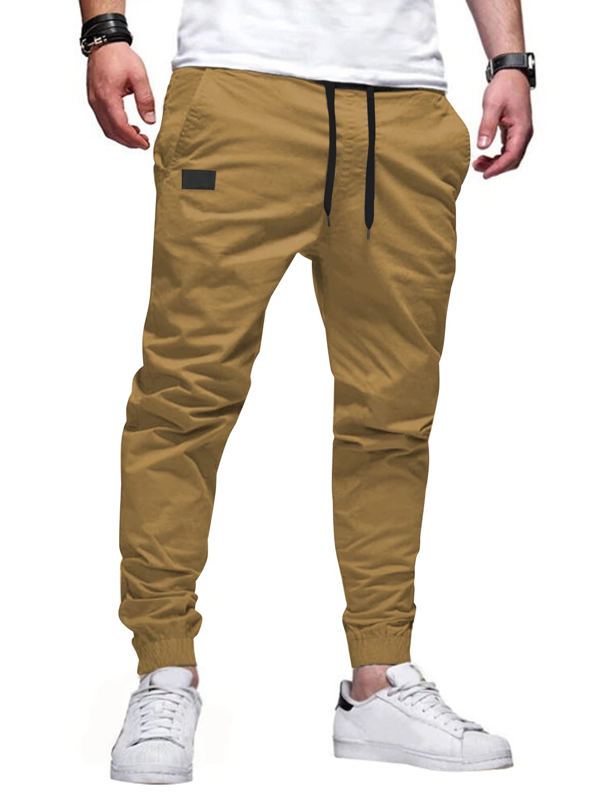 JMIERR Mens Pants Joggers with Pockets Casual Drawstring Twill Chino Pants | Jogging Pant, Cotton, Sweatpants, Track Pants, Hiking, Stretch, Tapered Pants, Relaxed Fit, Outdoor, Travel, Fall - pokemaJMIERR Mens Pants Joggers with Pockets Casual Drawstring Twill Chino Pants | Jogging Pant, Cotton, Sweatpants, Track Pants, Hiking, Stretch, Tapered Pants, Relaxed Fit, Outdoor, Travel, Fall