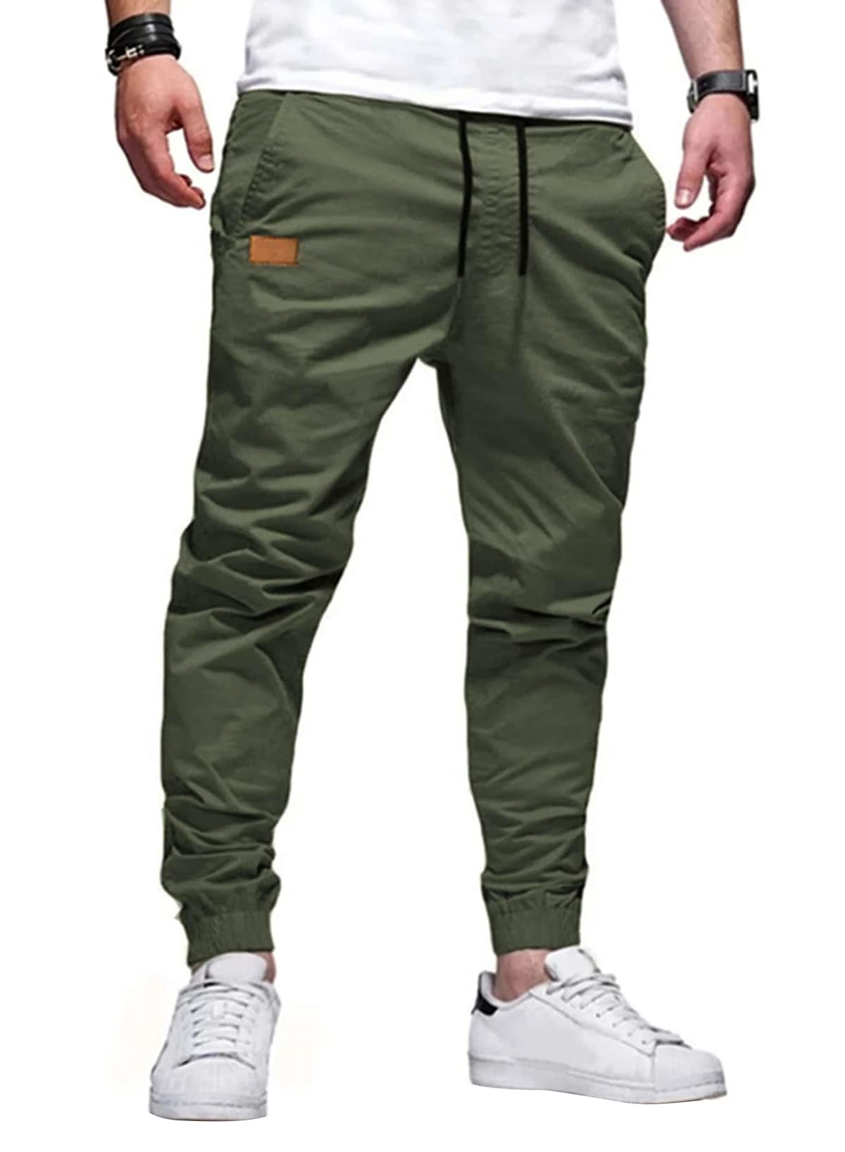 JMIERR Mens Pants Joggers with Pockets Casual Drawstring Twill Chino Pants | Jogging Pant, Cotton, Sweatpants, Track Pants, Hiking, Stretch, Tapered Pants, Relaxed Fit, Outdoor, Travel, Fall - pokemaJMIERR Mens Pants Joggers with Pockets Casual Drawstring Twill Chino Pants | Jogging Pant, Cotton, Sweatpants, Track Pants, Hiking, Stretch, Tapered Pants, Relaxed Fit, Outdoor, Travel, Fall