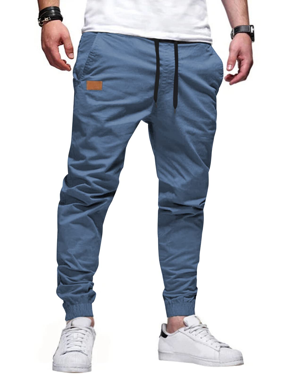 JMIERR Mens Pants Joggers with Pockets Casual Drawstring Twill Chino Pants | Jogging Pant, Cotton, Sweatpants, Track Pants, Hiking, Stretch, Tapered Pants, Relaxed Fit, Outdoor, Travel, Fall - pokemaJMIERR Mens Pants Joggers with Pockets Casual Drawstring Twill Chino Pants | Jogging Pant, Cotton, Sweatpants, Track Pants, Hiking, Stretch, Tapered Pants, Relaxed Fit, Outdoor, Travel, Fall