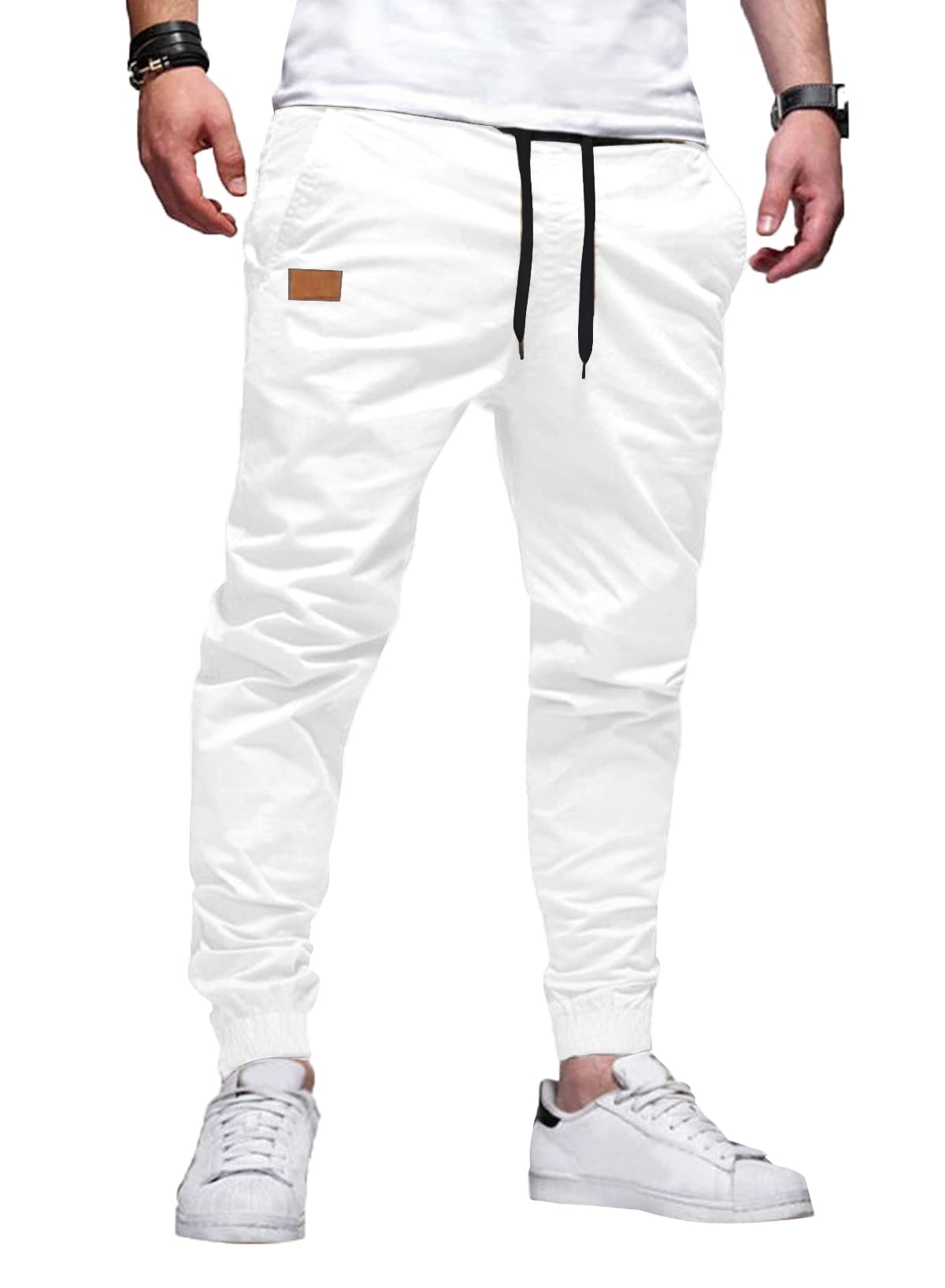 JMIERR Mens Pants Joggers with Pockets Casual Drawstring Twill Chino Pants | Jogging Pant, Cotton, Sweatpants, Track Pants, Hiking, Stretch, Tapered Pants, Relaxed Fit, Outdoor, Travel, Fall - pokemaJMIERR Mens Pants Joggers with Pockets Casual Drawstring Twill Chino Pants | Jogging Pant, Cotton, Sweatpants, Track Pants, Hiking, Stretch, Tapered Pants, Relaxed Fit, Outdoor, Travel, Fall