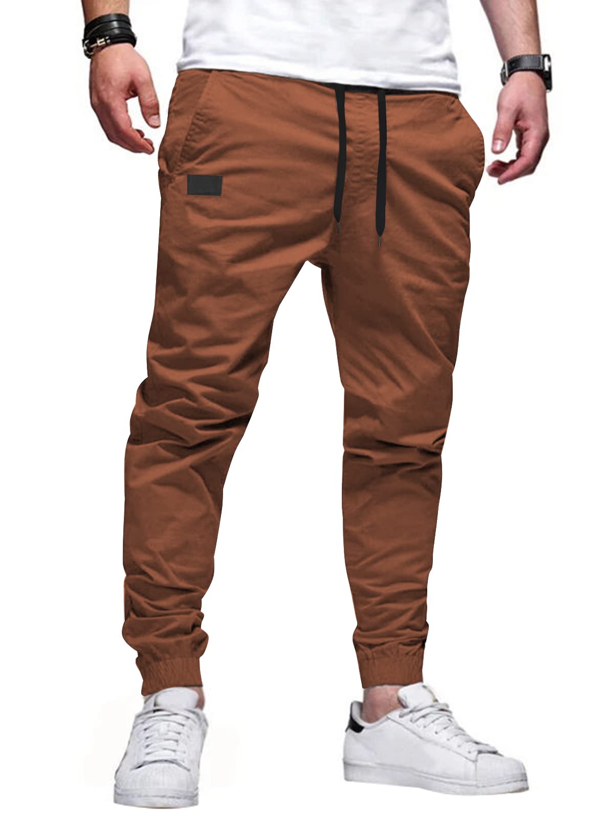 JMIERR Mens Pants Joggers with Pockets Casual Drawstring Twill Chino Pants | Jogging Pant, Cotton, Sweatpants, Track Pants, Hiking, Stretch, Tapered Pants, Relaxed Fit, Outdoor, Travel, Fall - pokemaJMIERR Mens Pants Joggers with Pockets Casual Drawstring Twill Chino Pants | Jogging Pant, Cotton, Sweatpants, Track Pants, Hiking, Stretch, Tapered Pants, Relaxed Fit, Outdoor, Travel, Fall