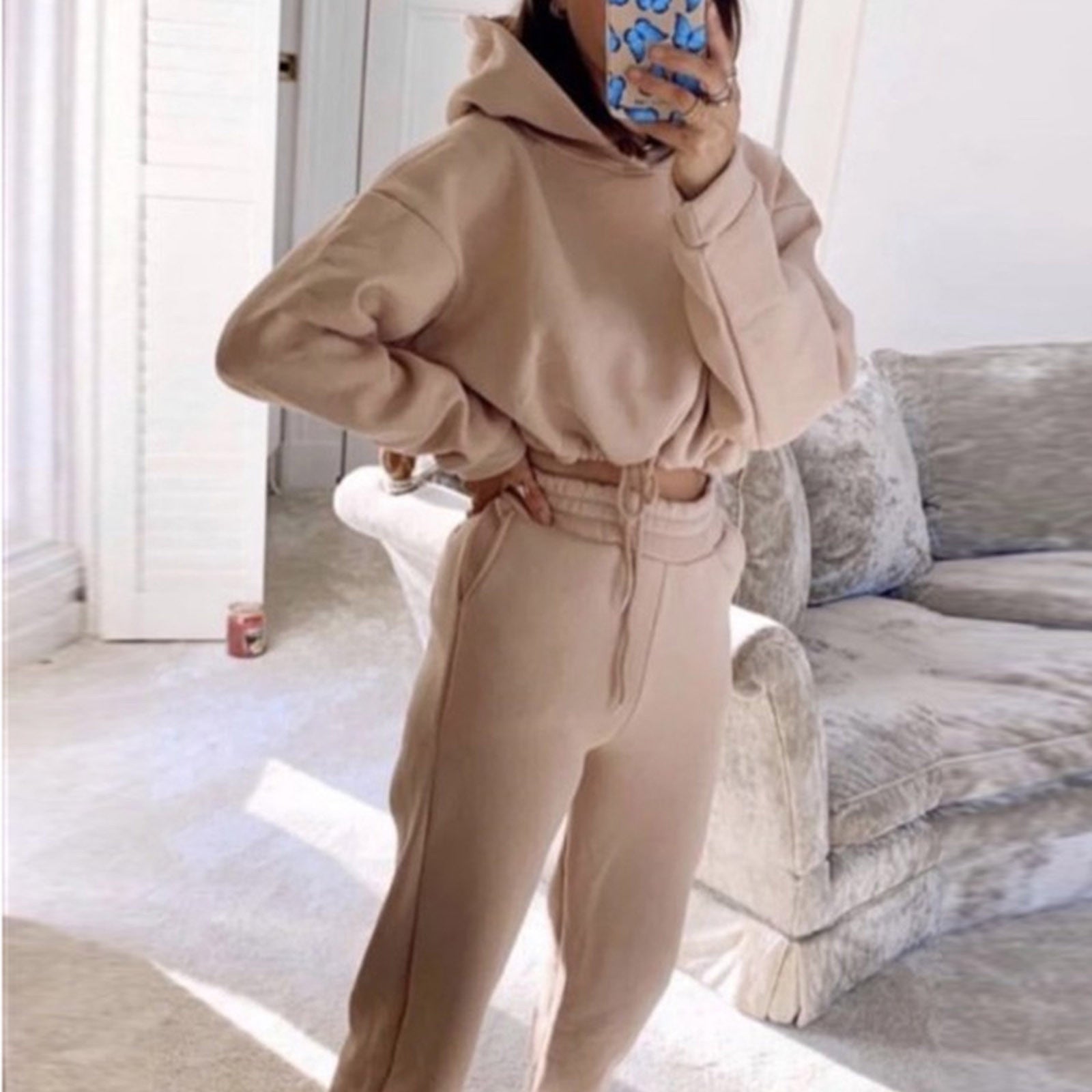 Jogging Suits For Women 2 Piece Sweatsuits Tracksuits Sexy Long Sleeve HoodieCasual Fitness Sportswear - pokema9ba9f77a78e95cd98a0ea6be0abc0a52