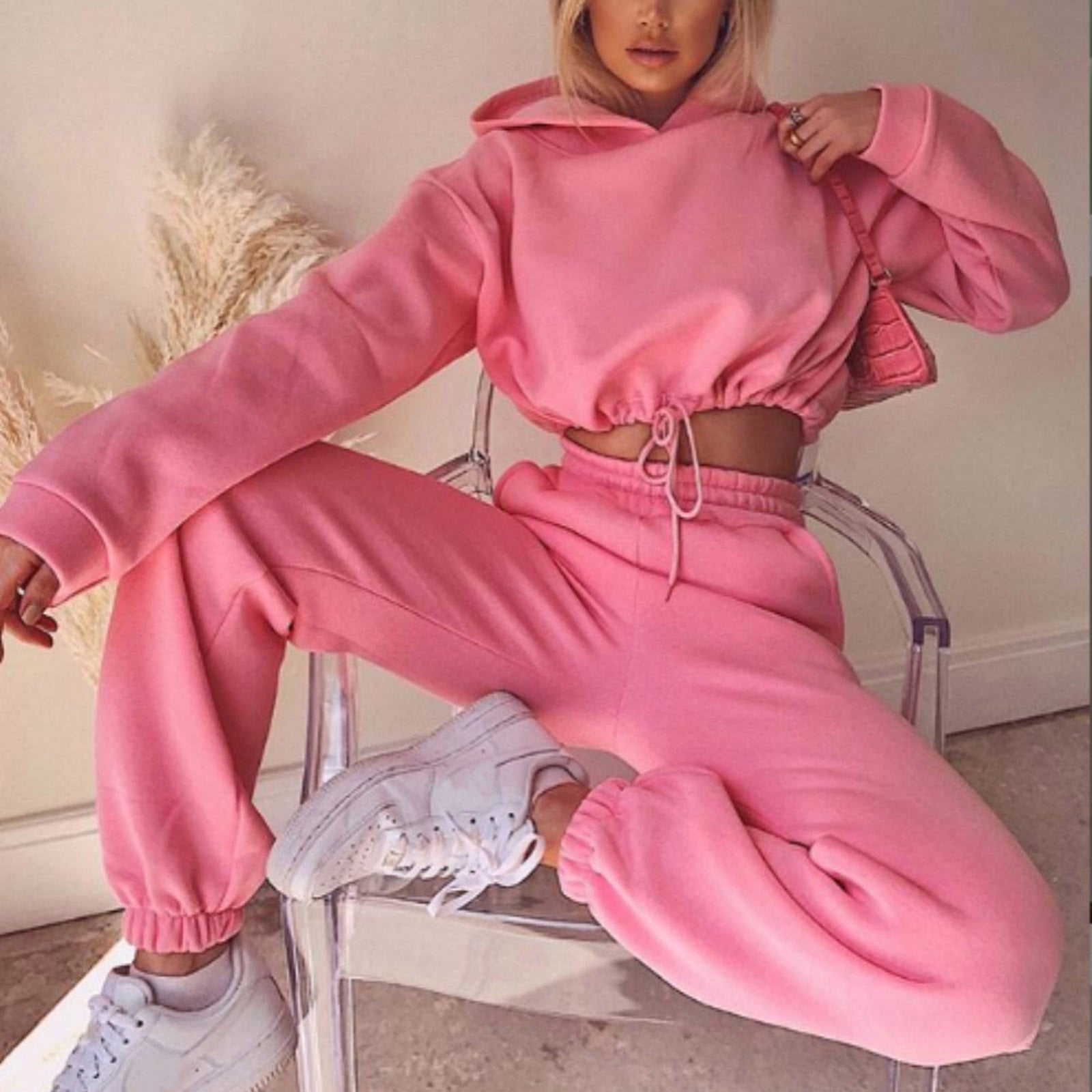 Jogging Suits For Women 2 Piece Sweatsuits Tracksuits Sexy Long Sleeve HoodieCasual Fitness Sportswear - pokemaf305975d9bd899b6c66106e5ddd5e9e2