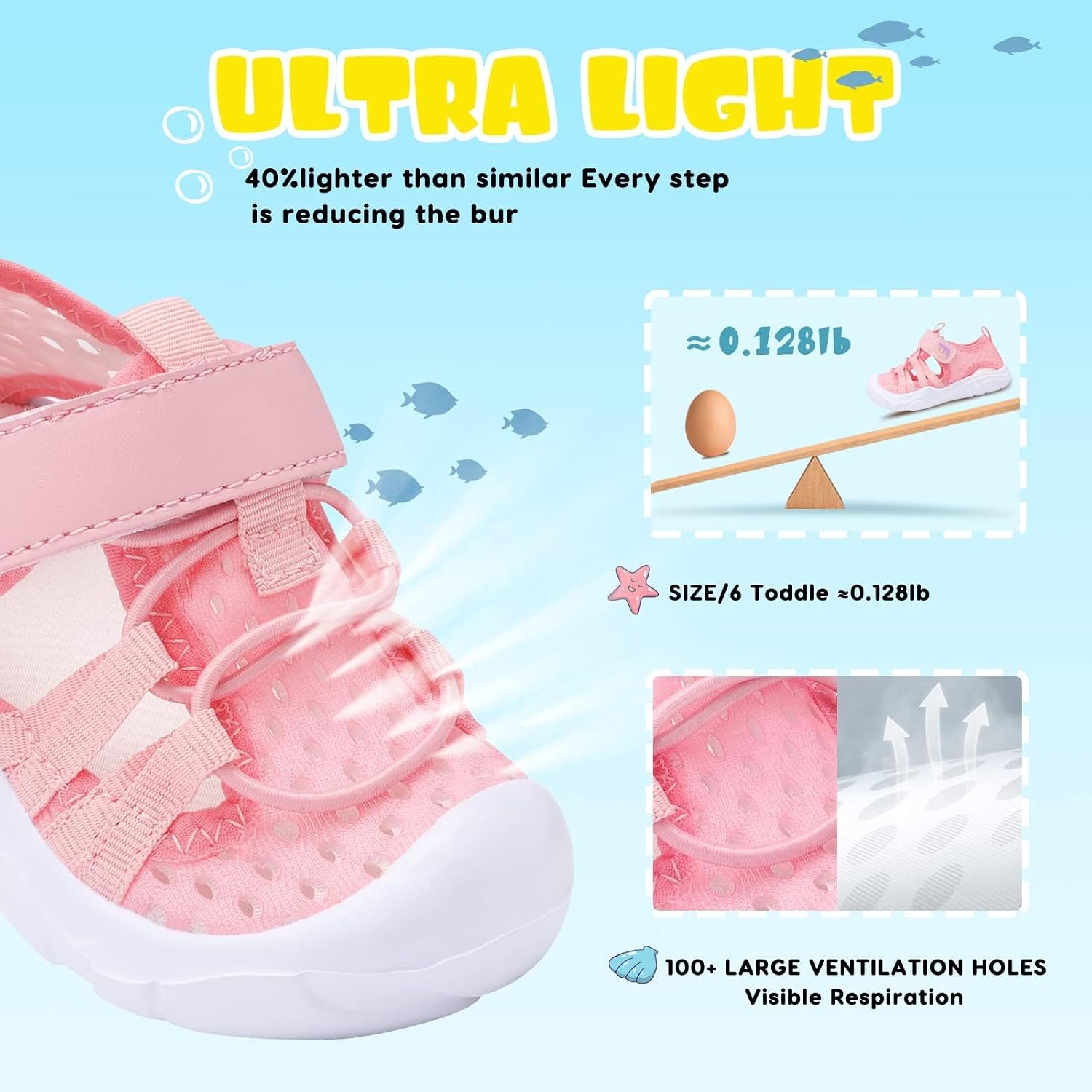 JOINFREE Chaussures aquatiques respirantes Qucik Dry Sport Plage Sandales légères Pieds nus flexibles - pokemaJOINFREE Chaussures aquatiques respirantes Qucik Dry Sport Plage Sandales légères Pieds nus flexibles